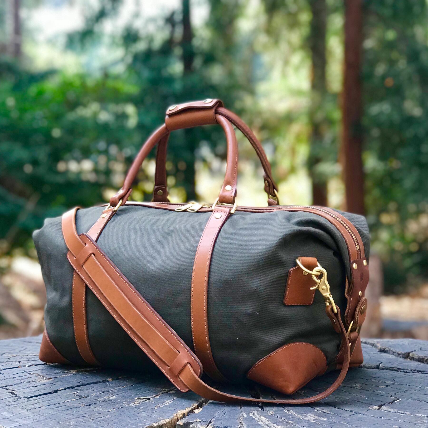 gustin olive twill weekender