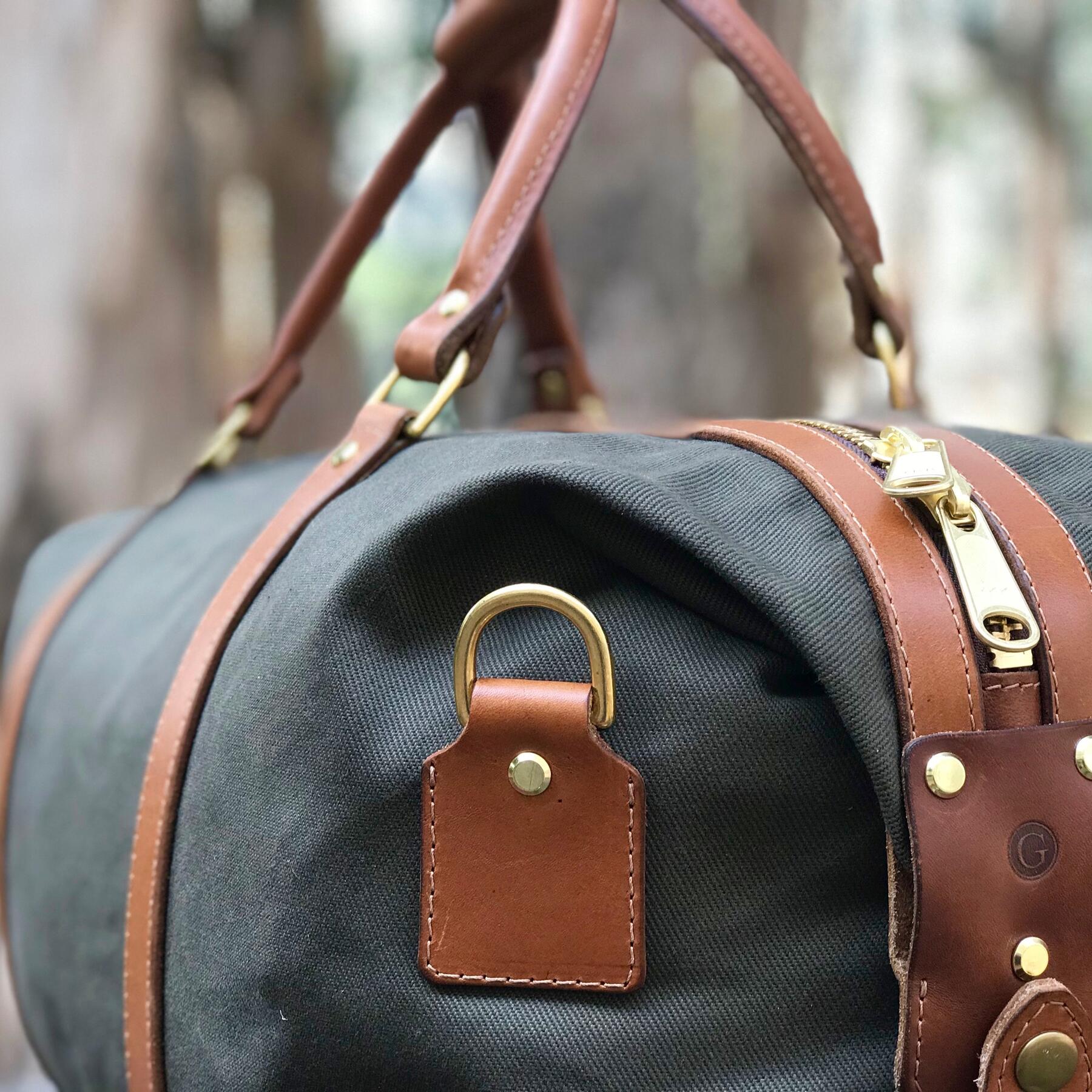 gustin olive twill weekender