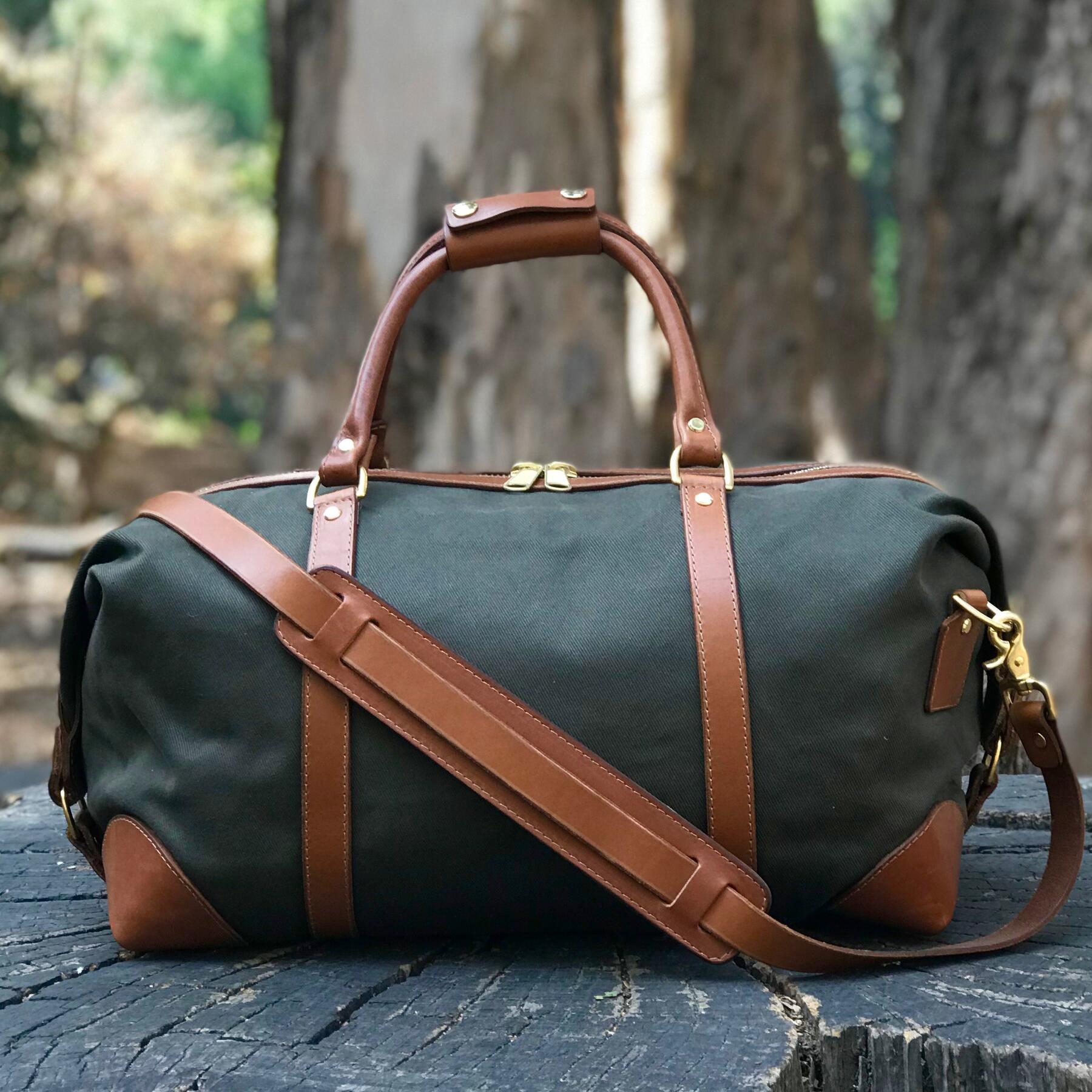 gustin olive twill weekender