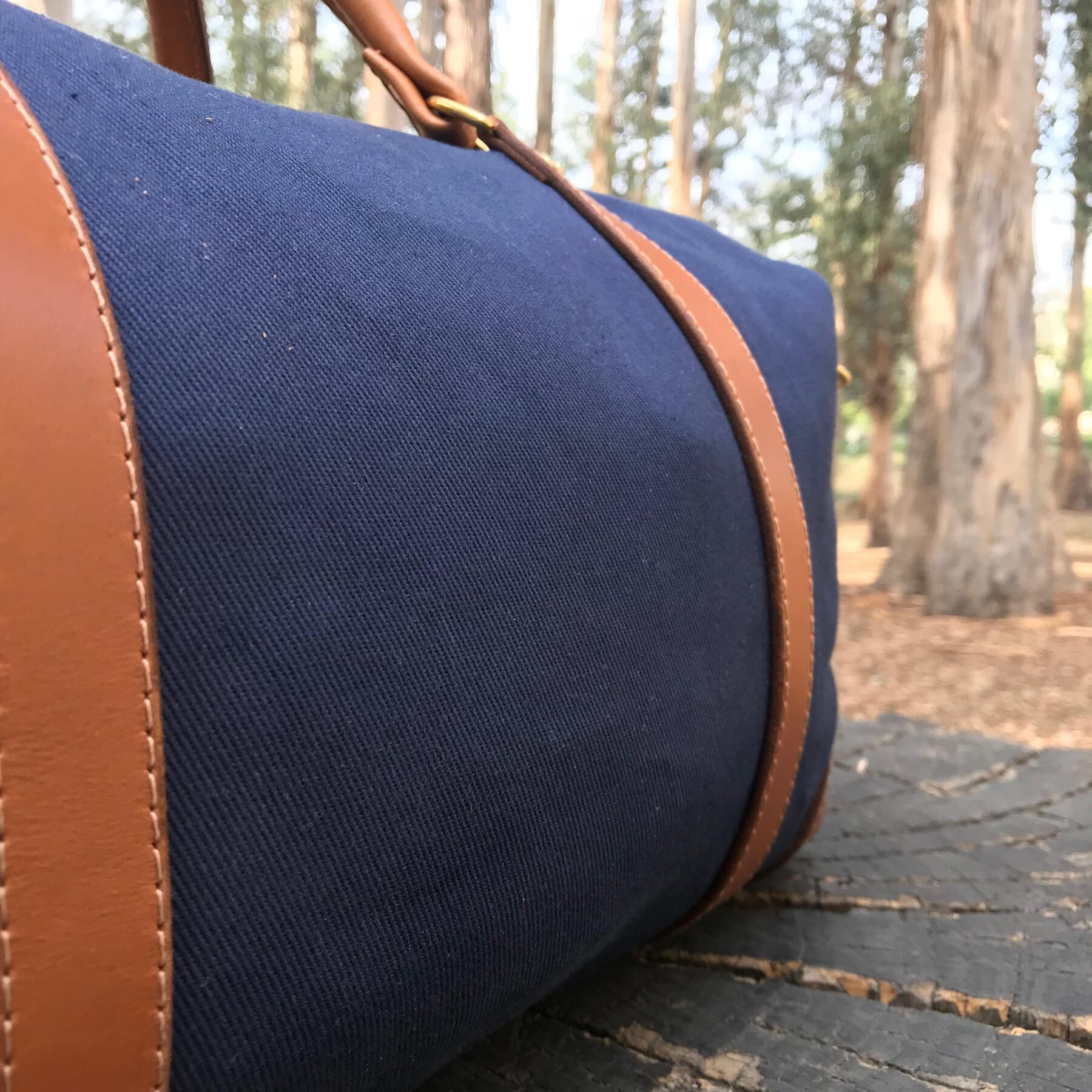 gustin navy twill weekender