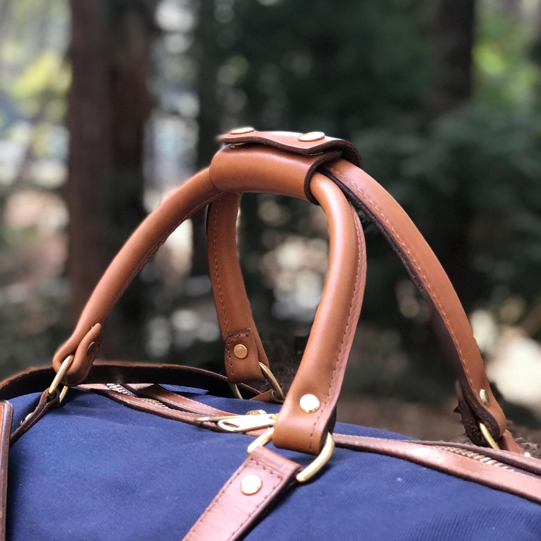gustin navy twill weekender