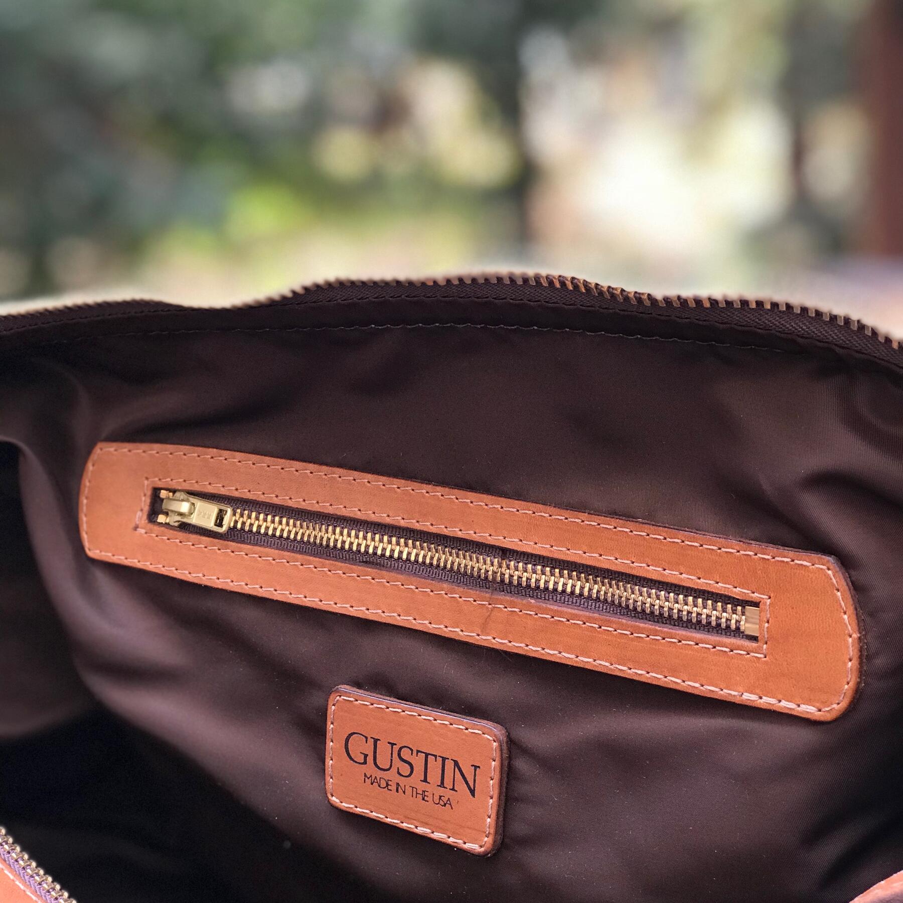 gustin navy twill weekender
