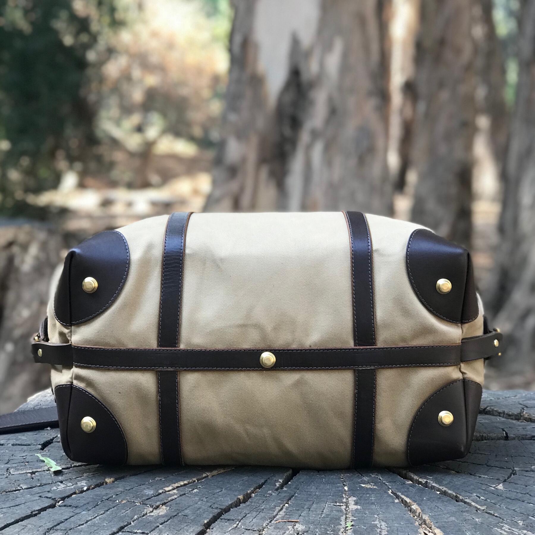 gustin khaki twill weekender