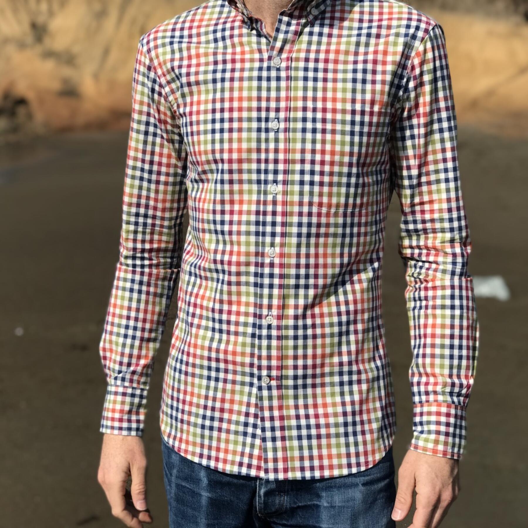 gustin #535 japan rainbow gingham