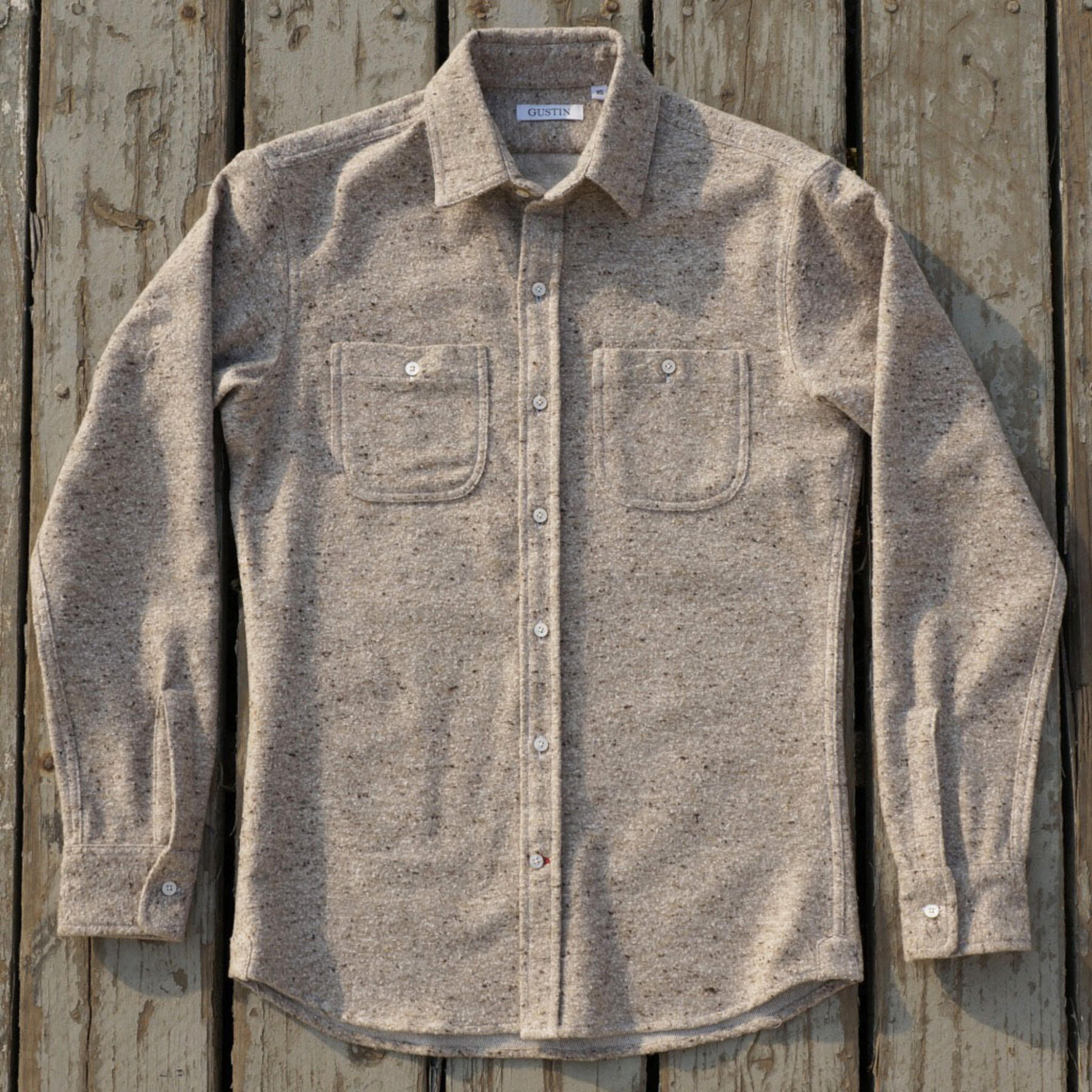 gustin #538 oatmeal monster nep flannel