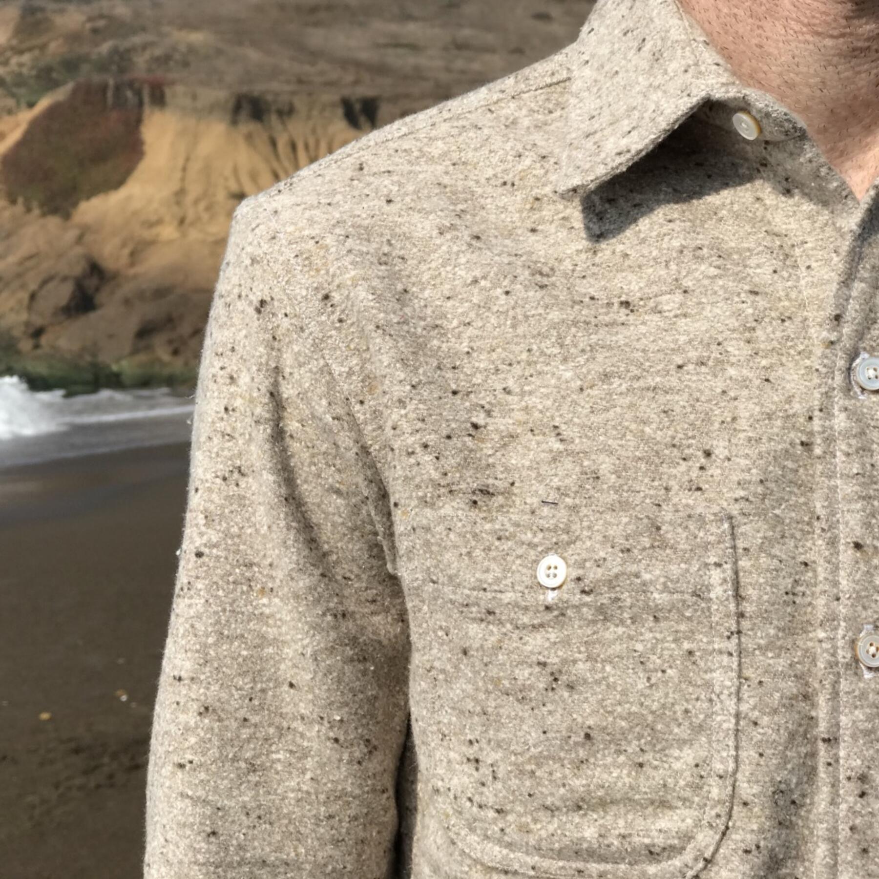 gustin #538 oatmeal monster nep flannel