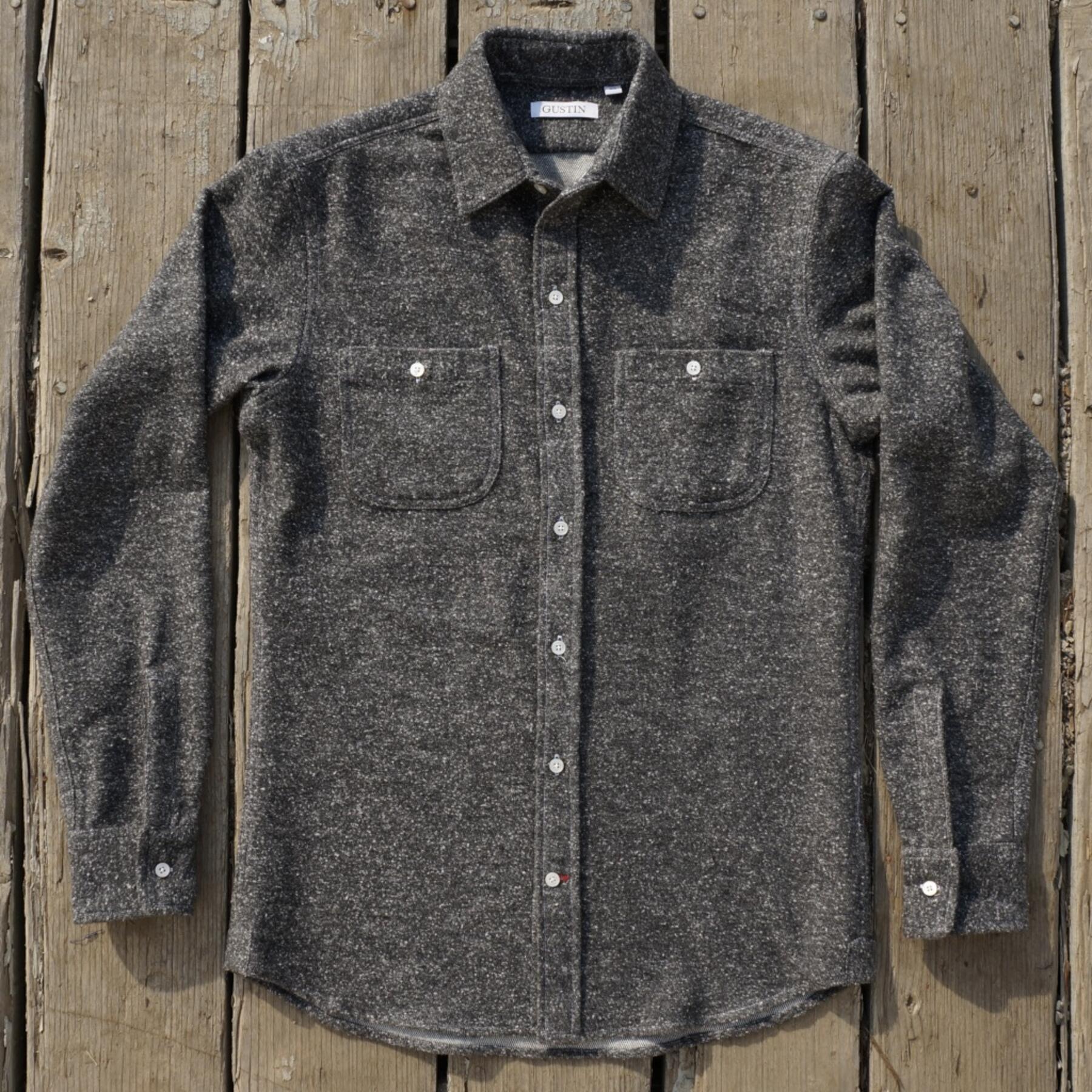 gustin #539 charcoal monster nep flannel