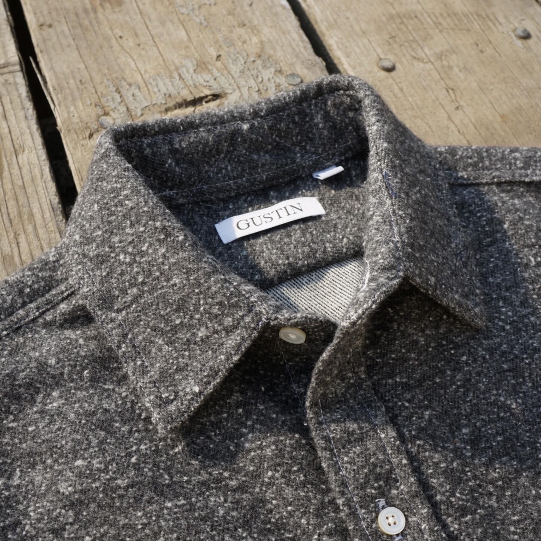 gustin #539 charcoal monster nep flannel