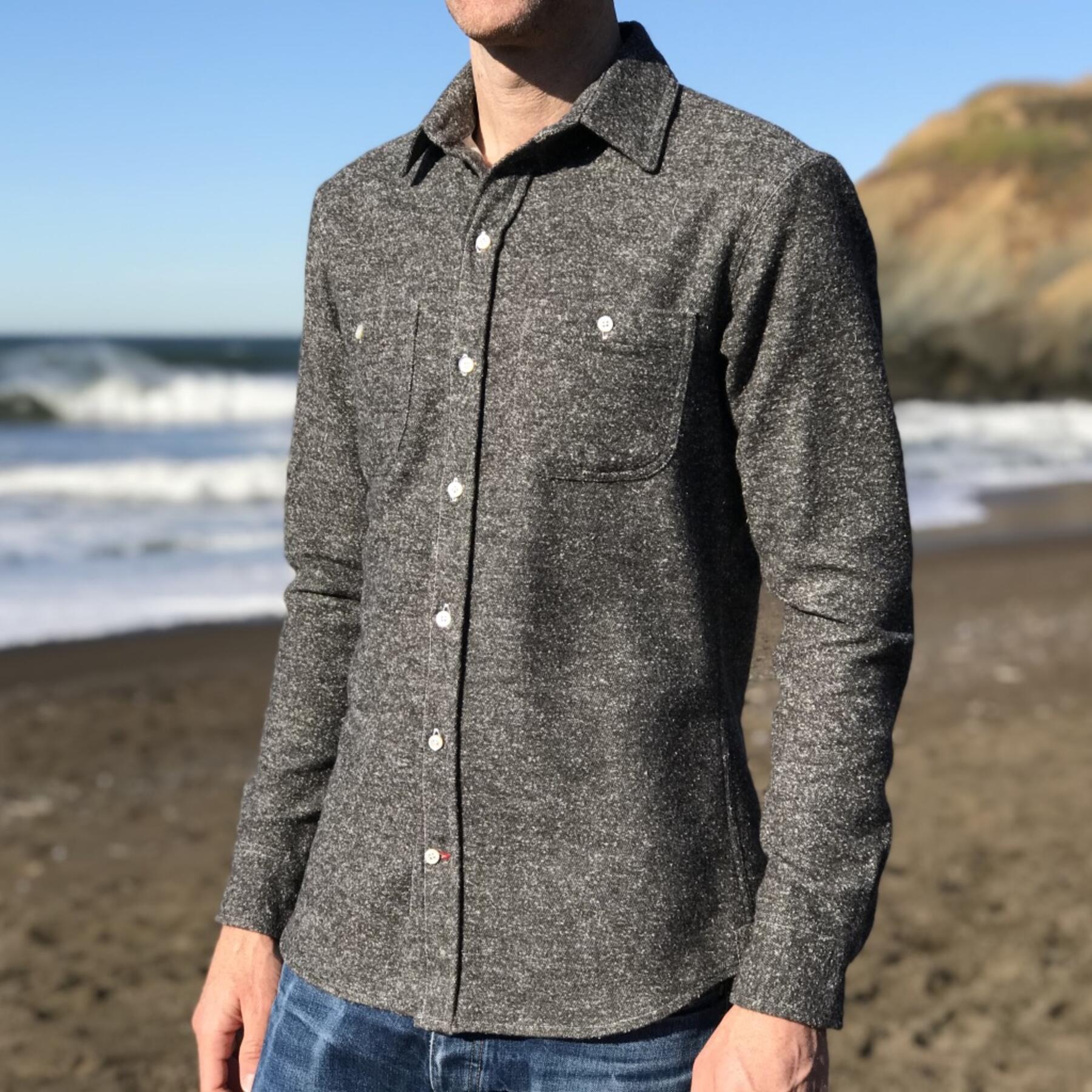 gustin #539 charcoal monster nep flannel