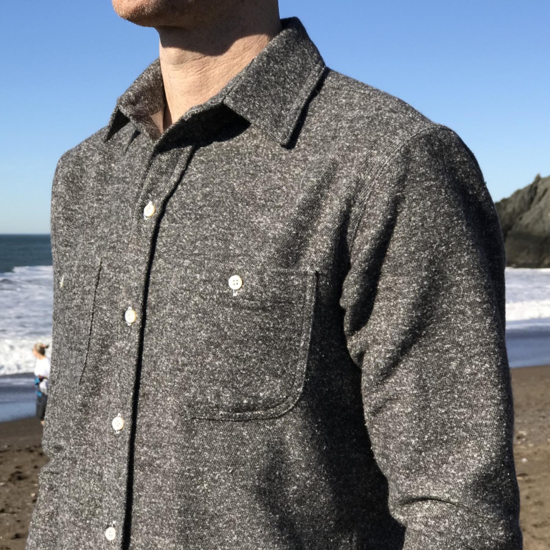 gustin #539 charcoal monster nep flannel
