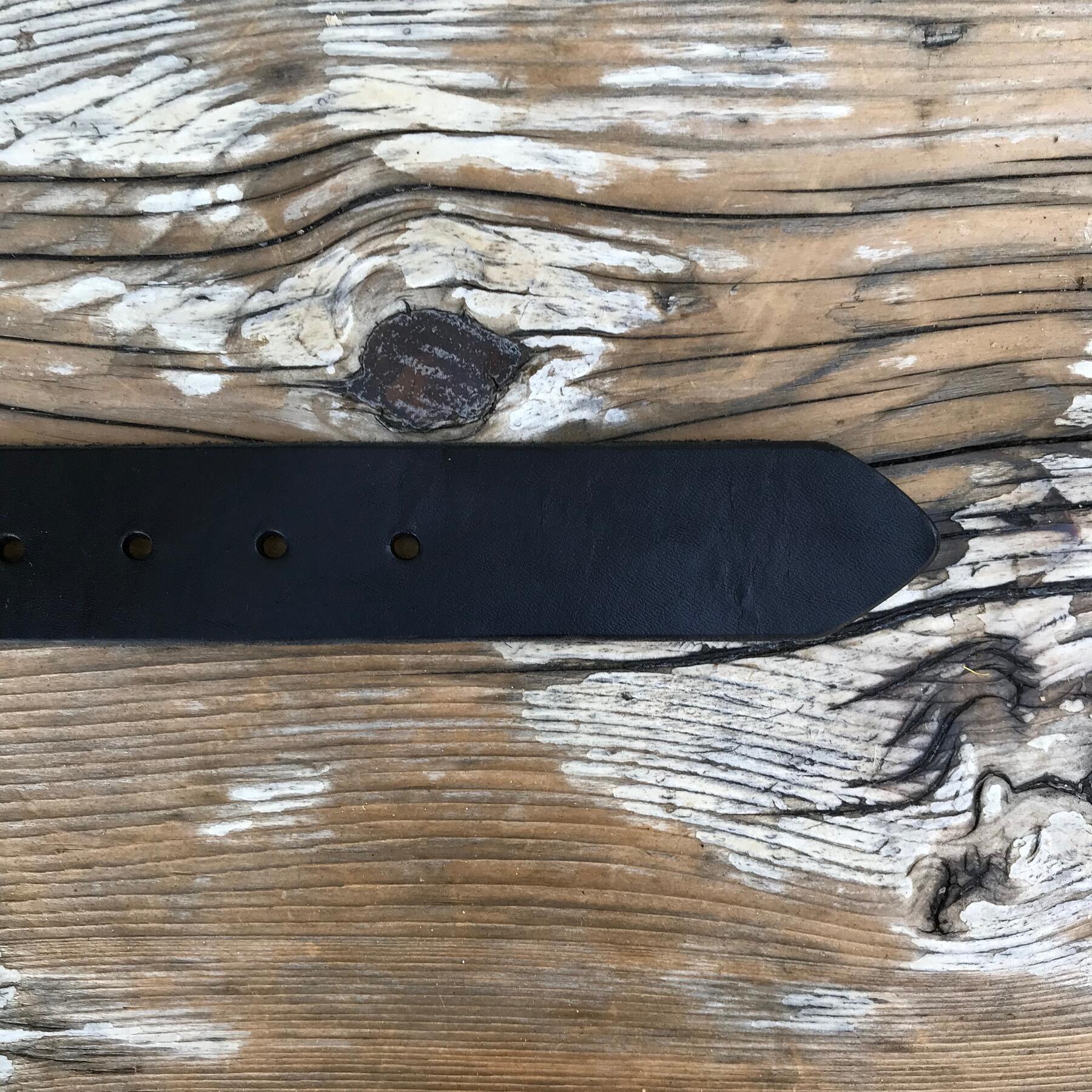 gustin black roller belt - illini latigo black