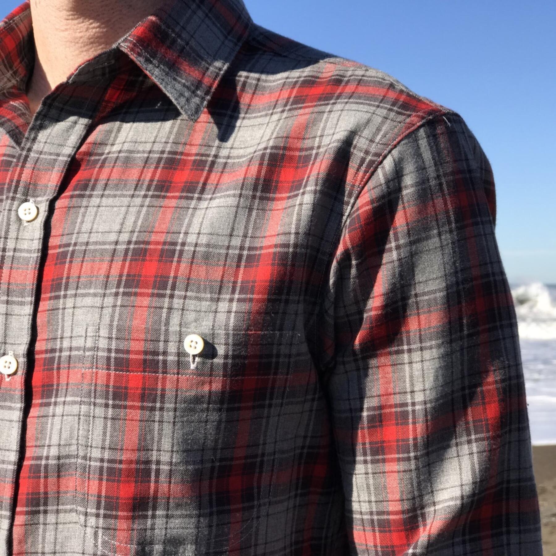gustin #15 grey ember flannel