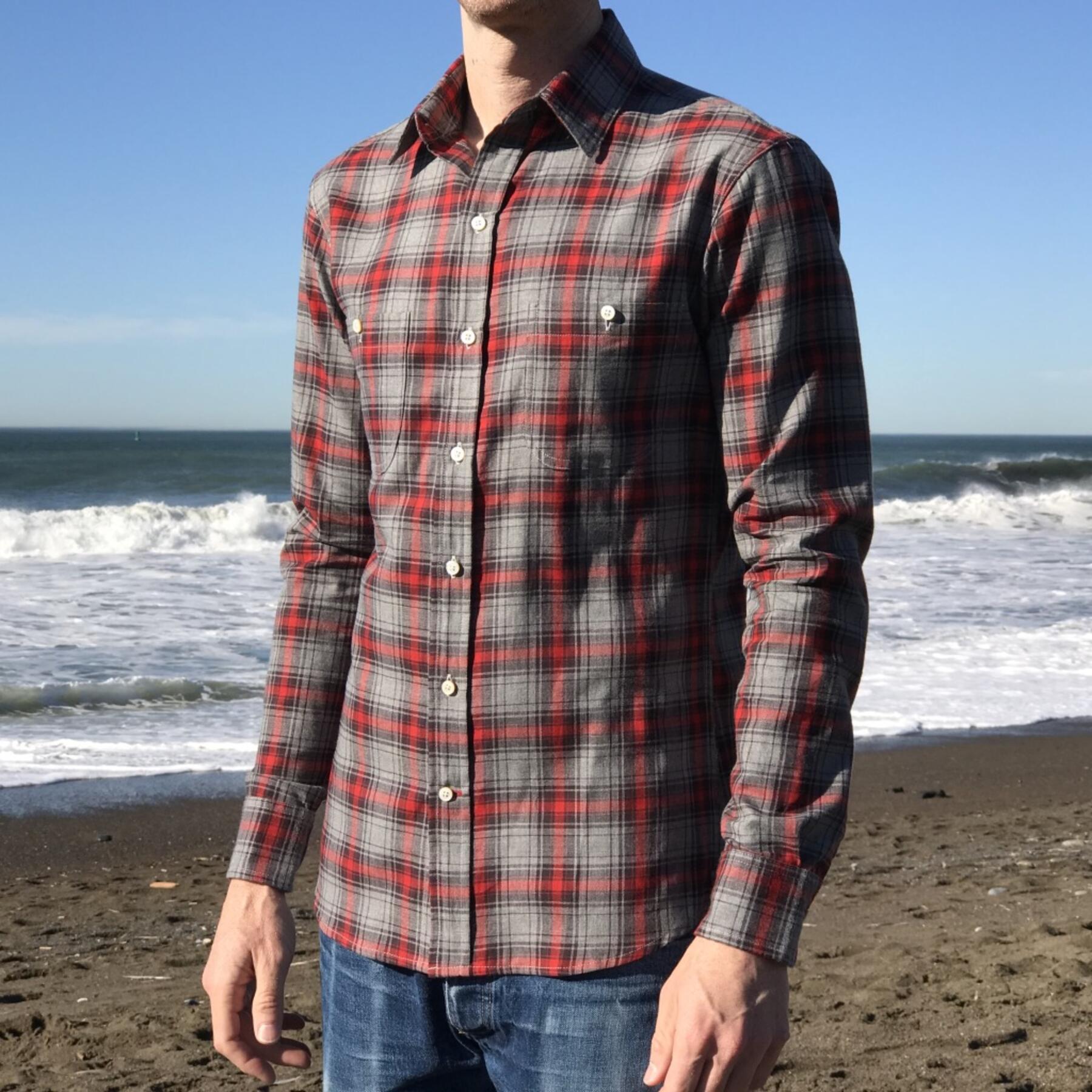 gustin #15 grey ember flannel