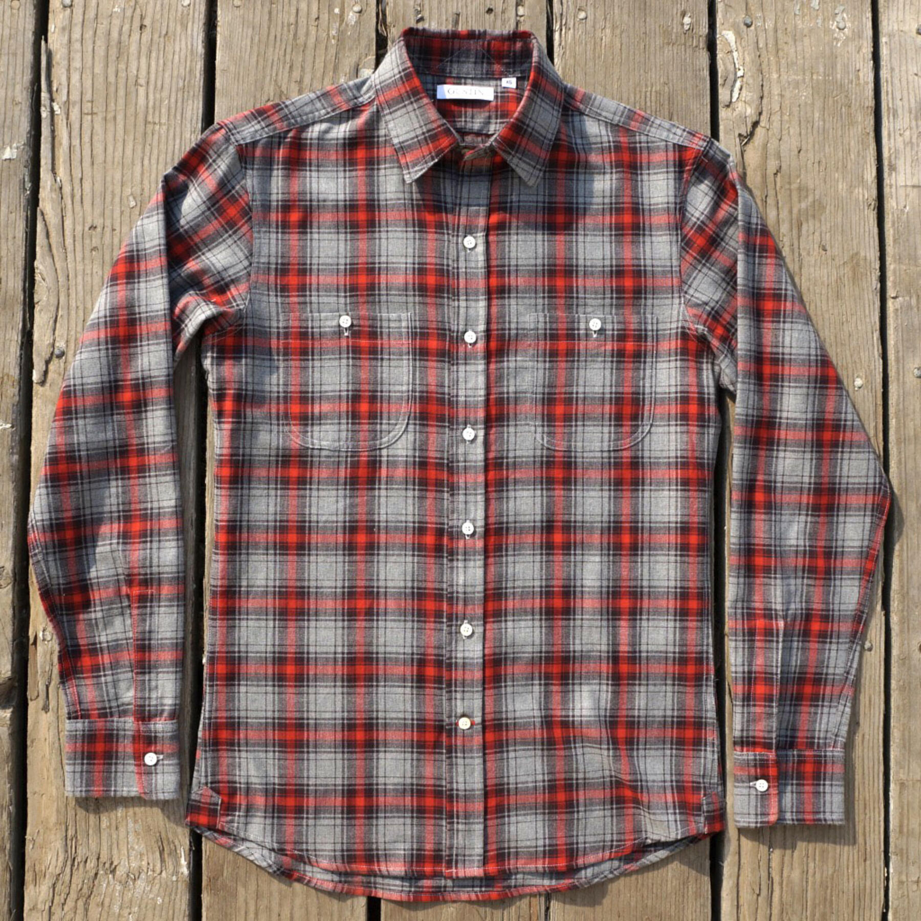 gustin #15 grey ember flannel