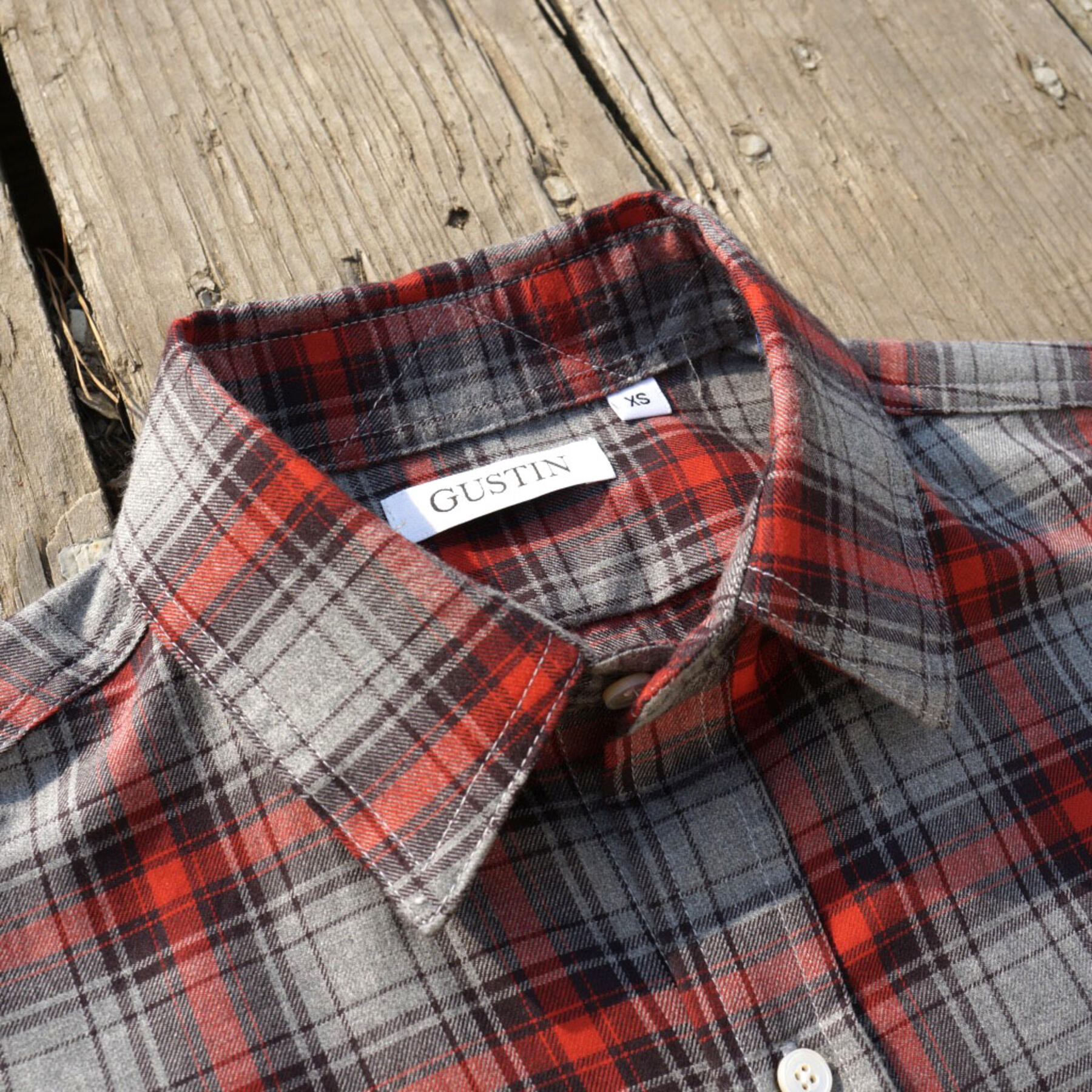 gustin #15 grey ember flannel