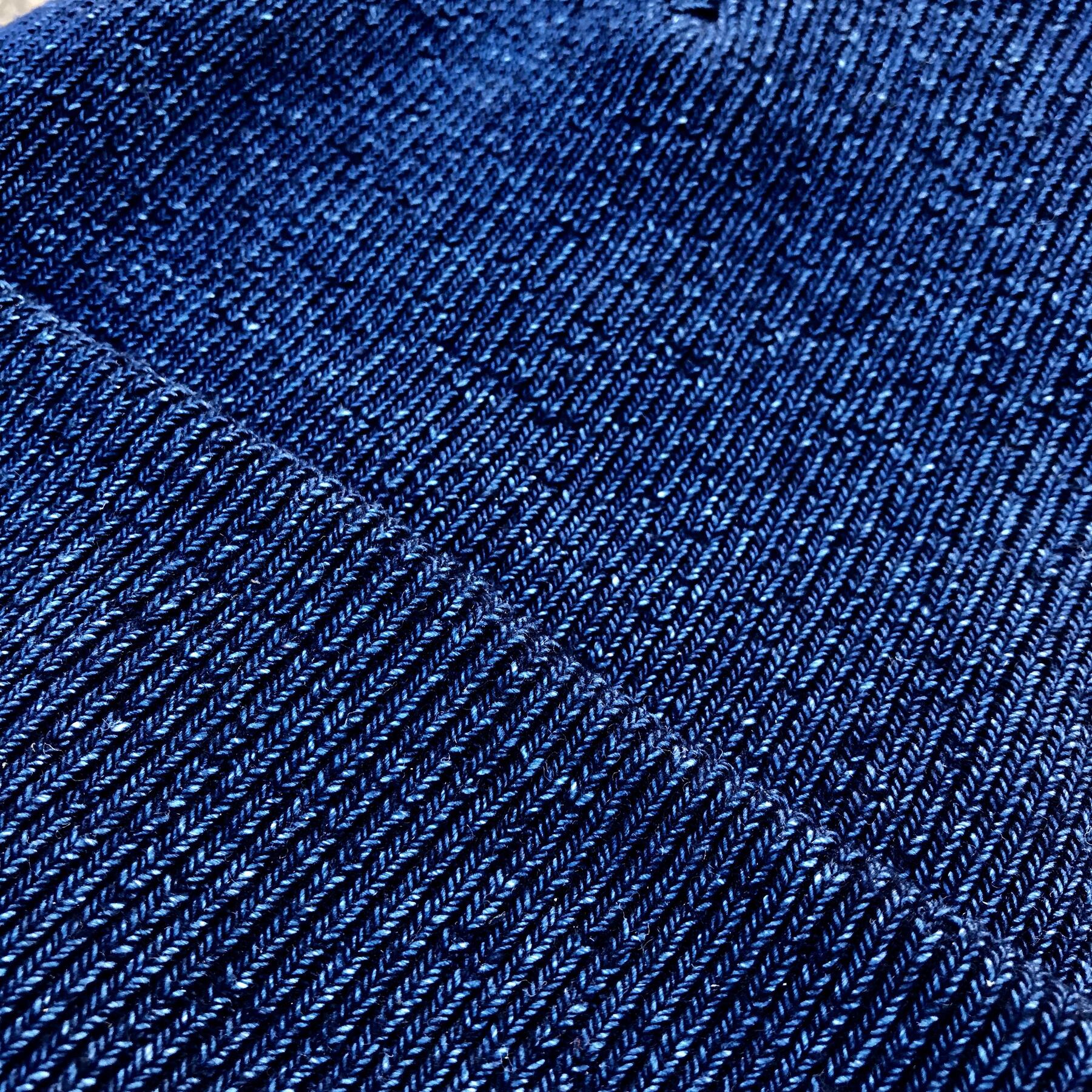 gustin japan indigo double rib beanie
