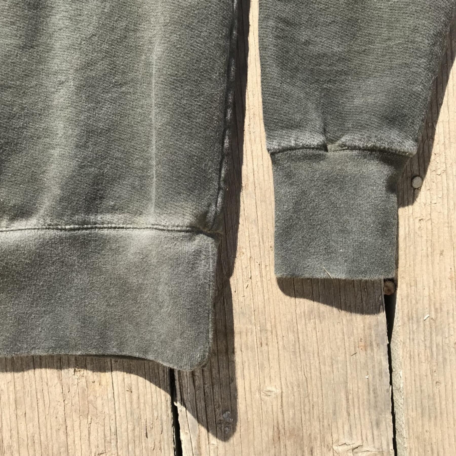 gustin oil washed sweatshirt - olive