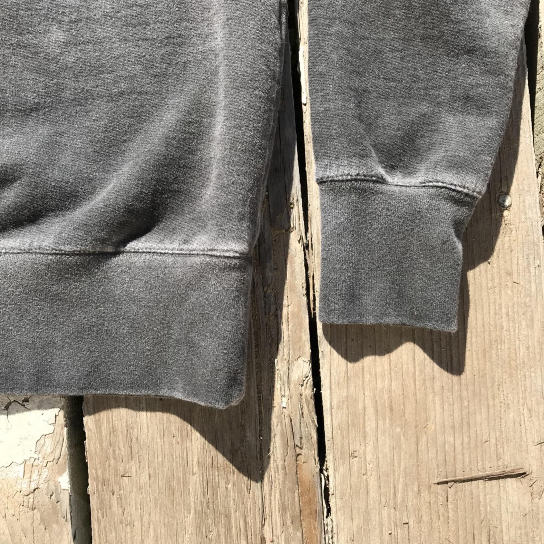 gustin oil washed sweatshirt - vintage black