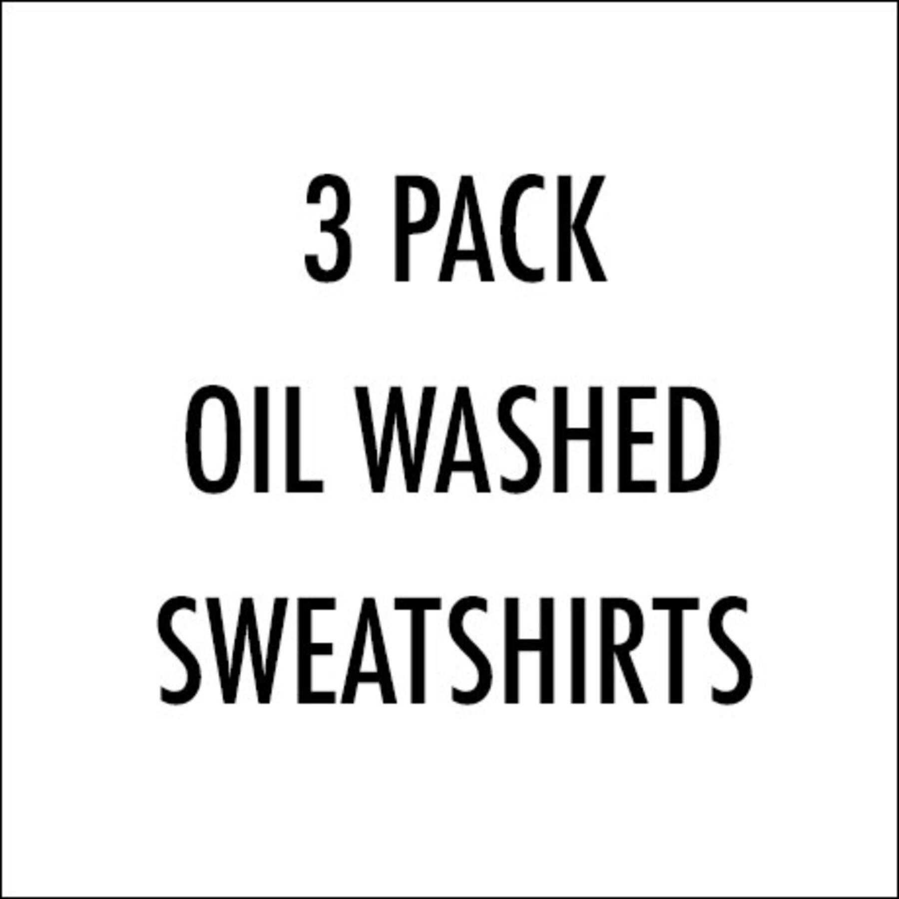 gustin oil washed sweatshirt 3 pack