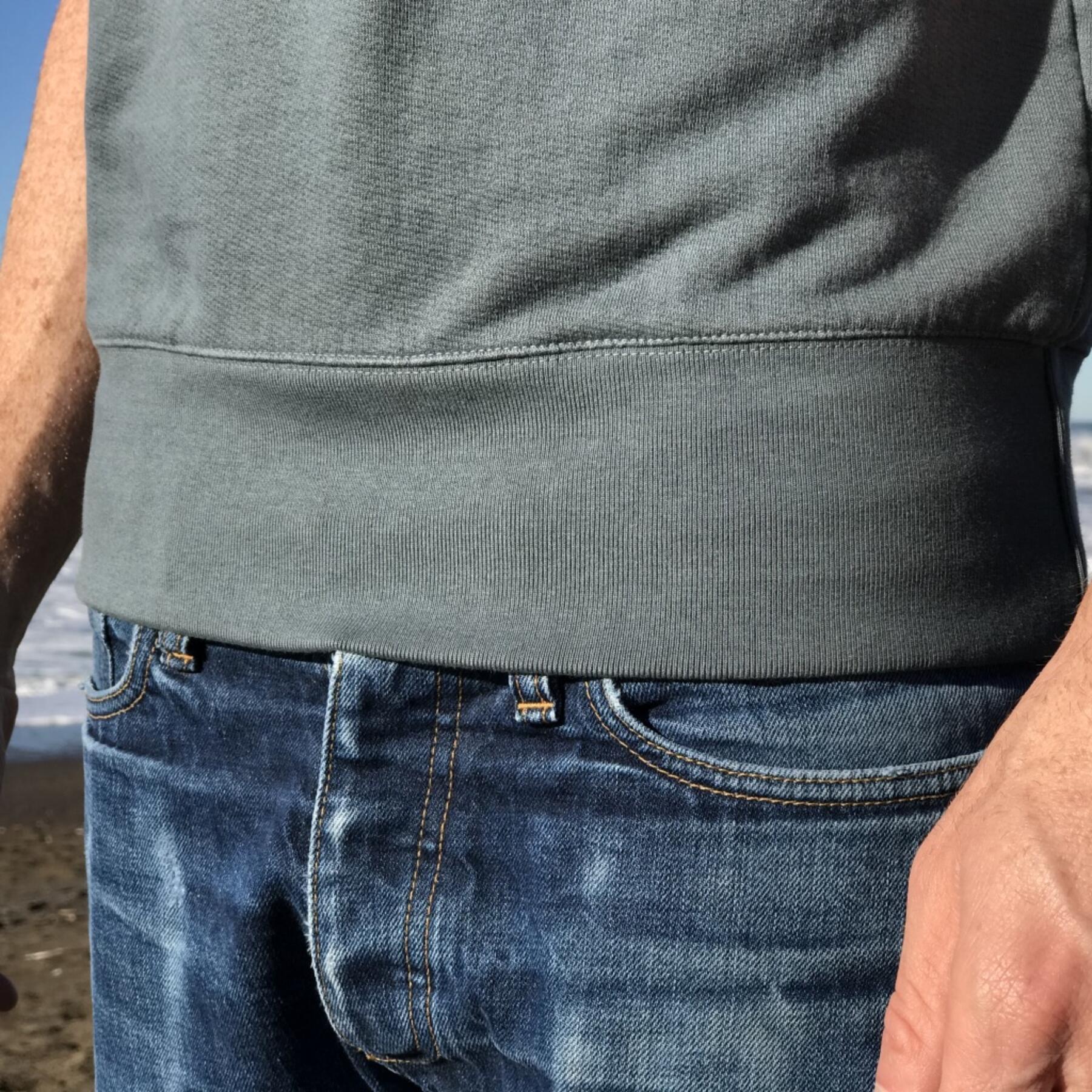 gustin short sleeve sweatshirt - titanium