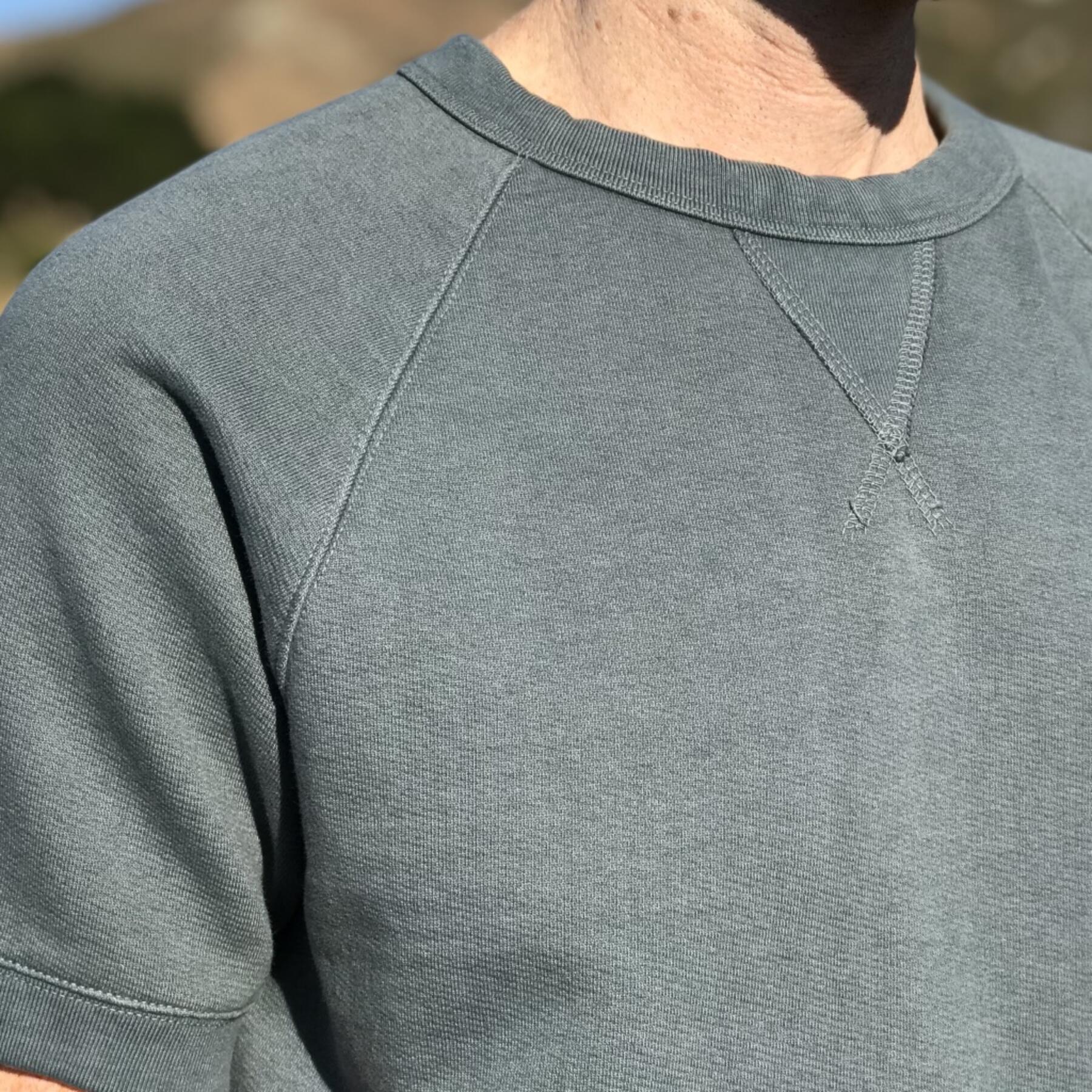 gustin short sleeve sweatshirt - titanium