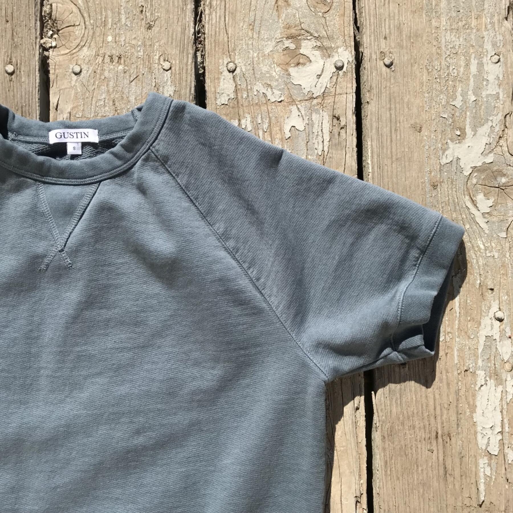 gustin short sleeve sweatshirt - titanium