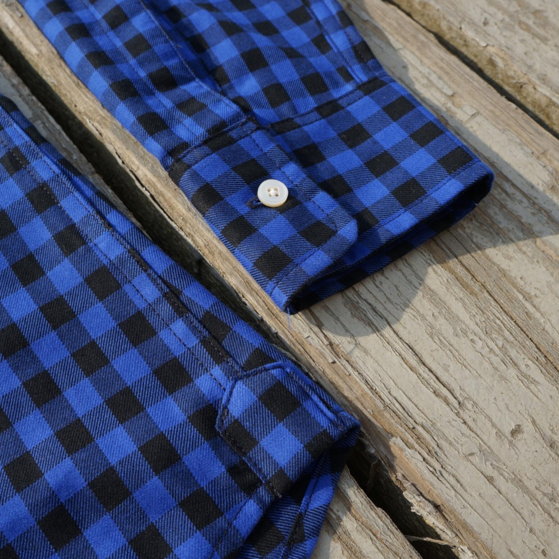 gustin #14 cobalt check flannel