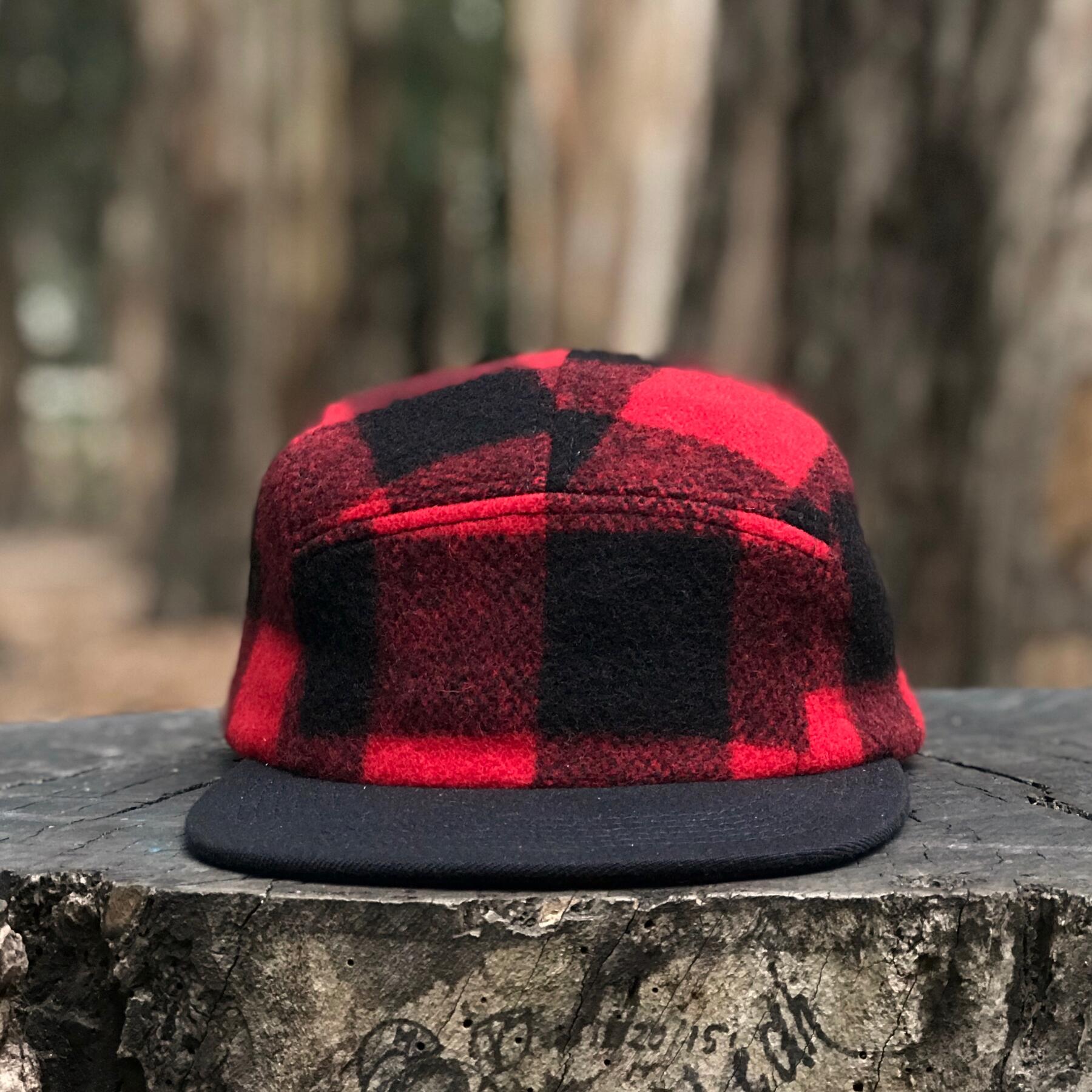 gustin woolrich buffalo check camp hat