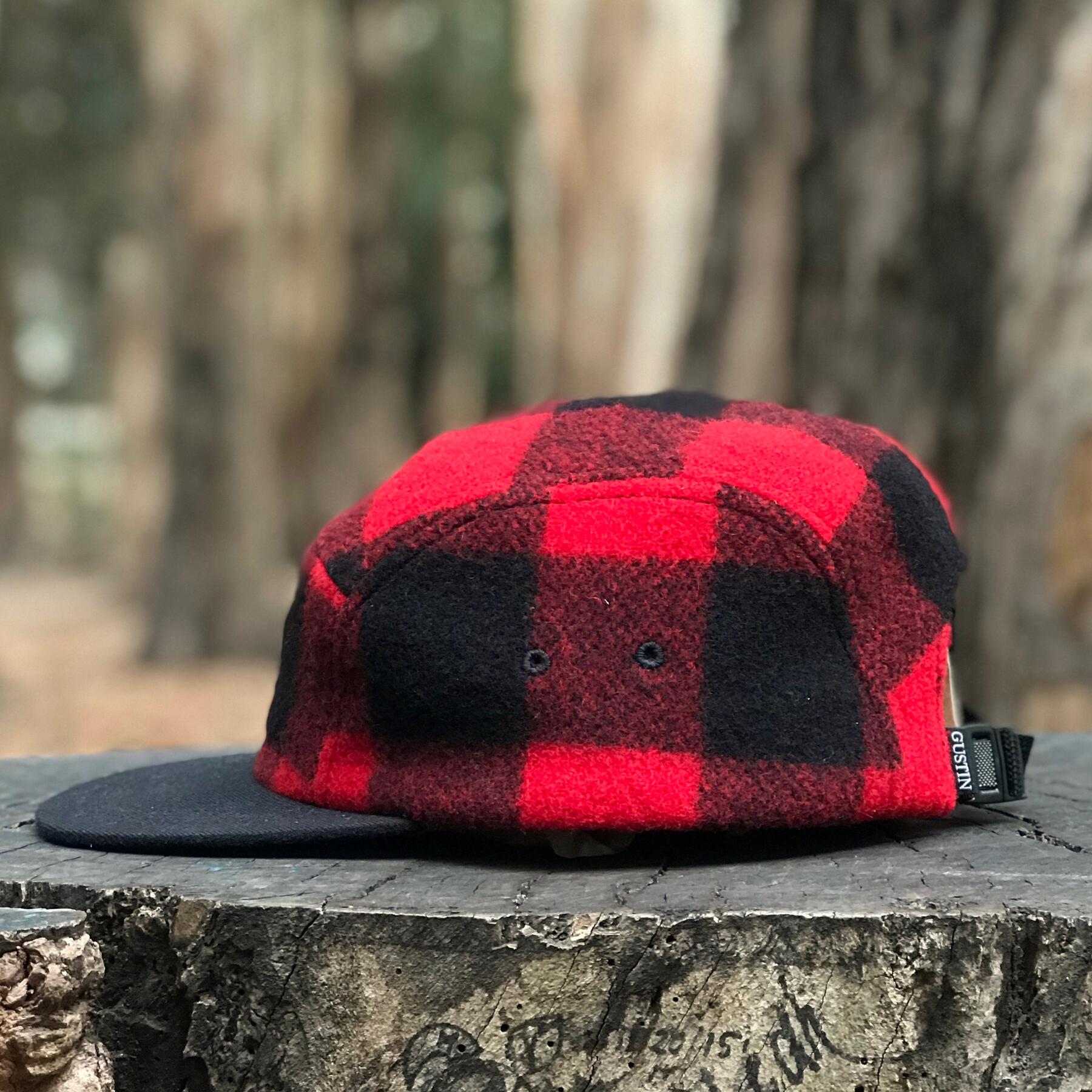 gustin woolrich buffalo check camp hat