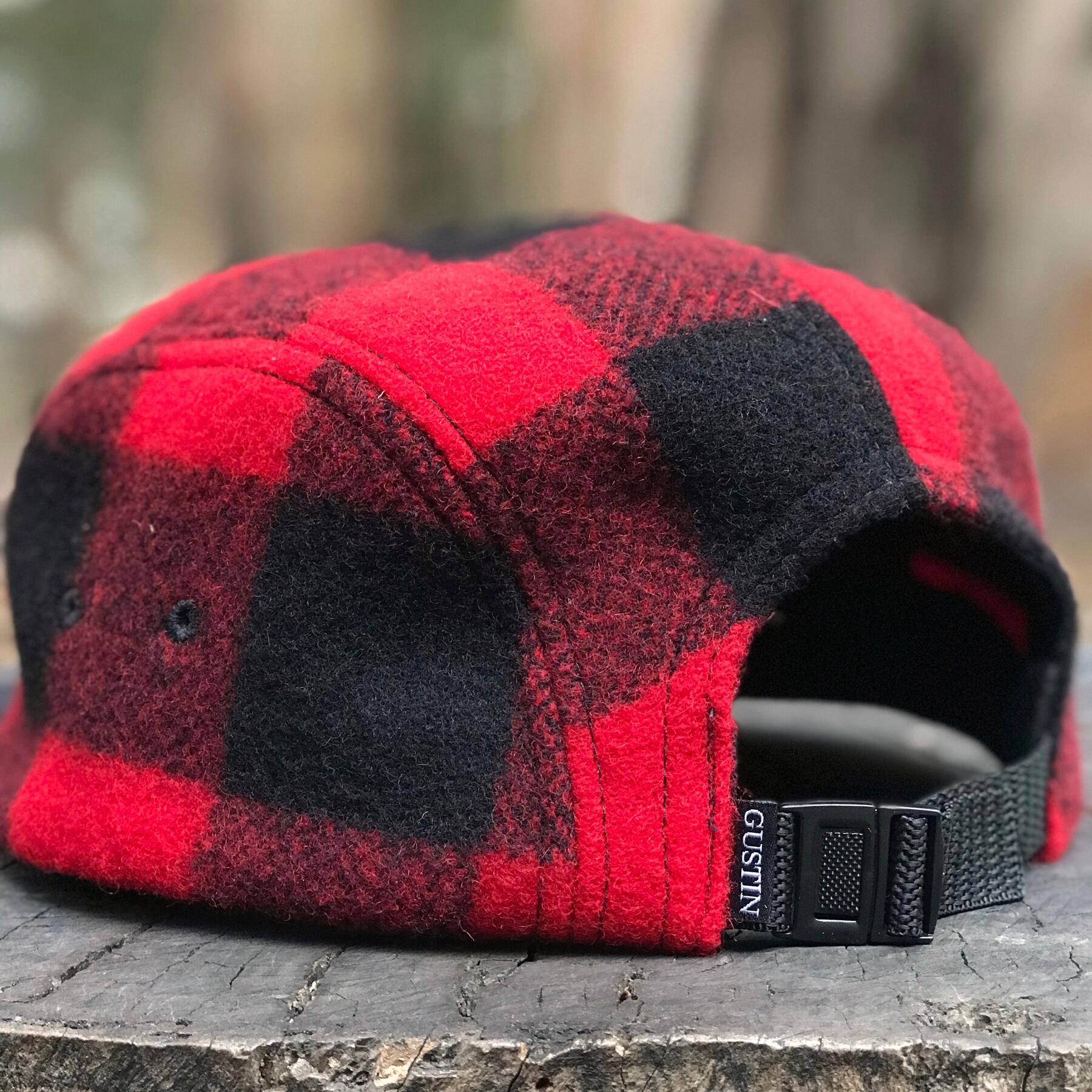 gustin woolrich buffalo check camp hat