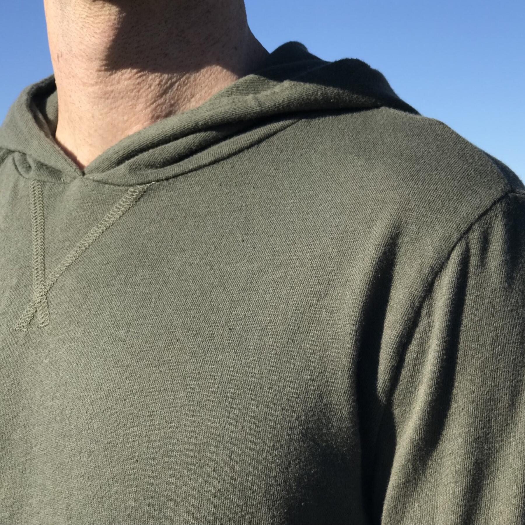 gustin superlight hooded sweatshirt - forest green