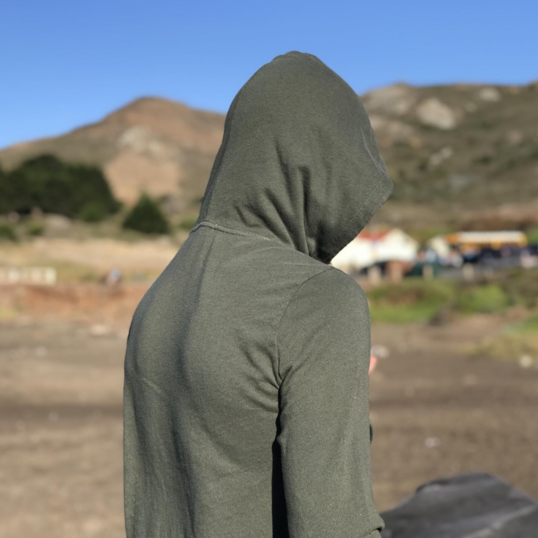gustin superlight hooded sweatshirt - forest green