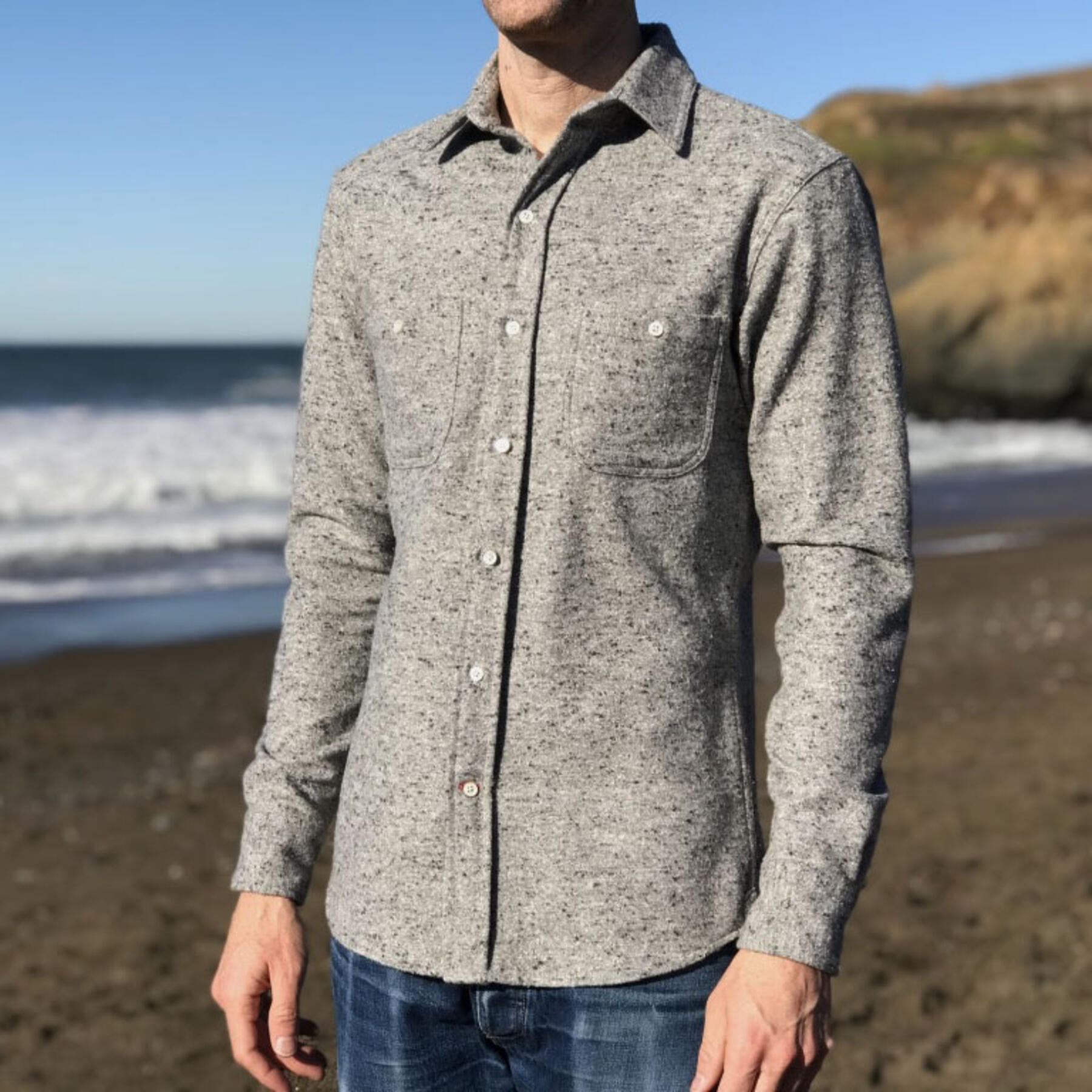 gustin #546 grey monster nep flannel
