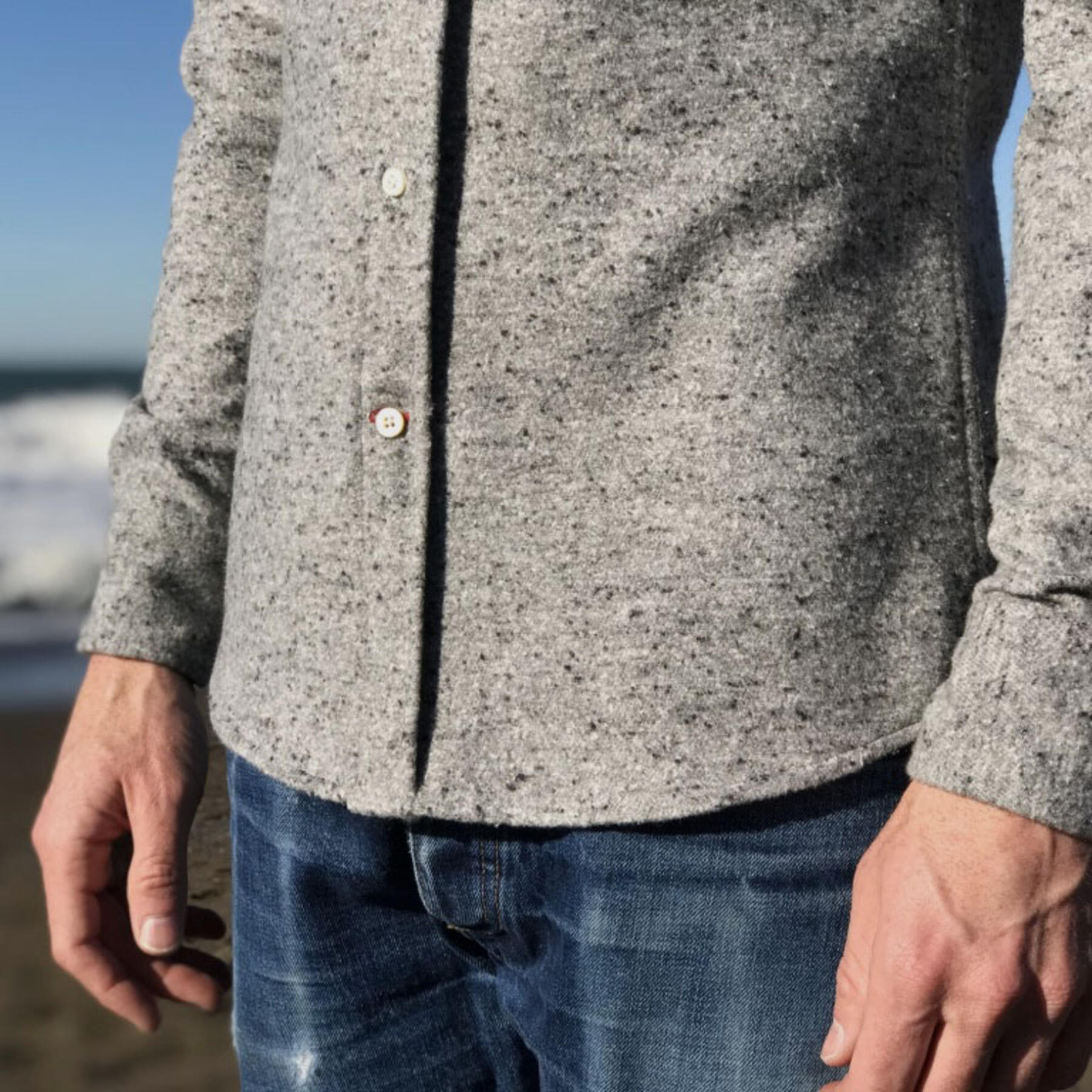 gustin #546 grey monster nep flannel