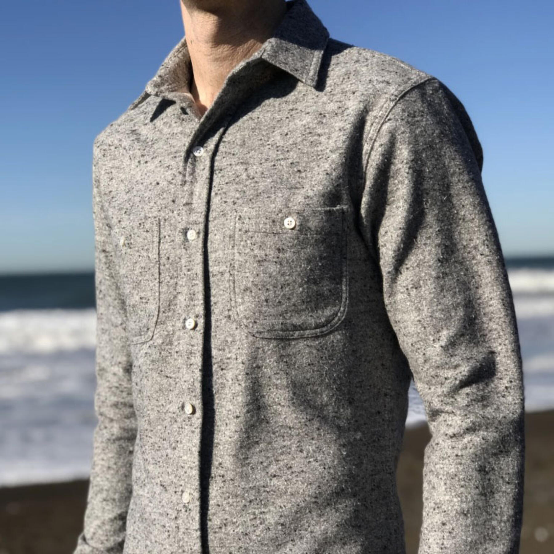 gustin #546 grey monster nep flannel