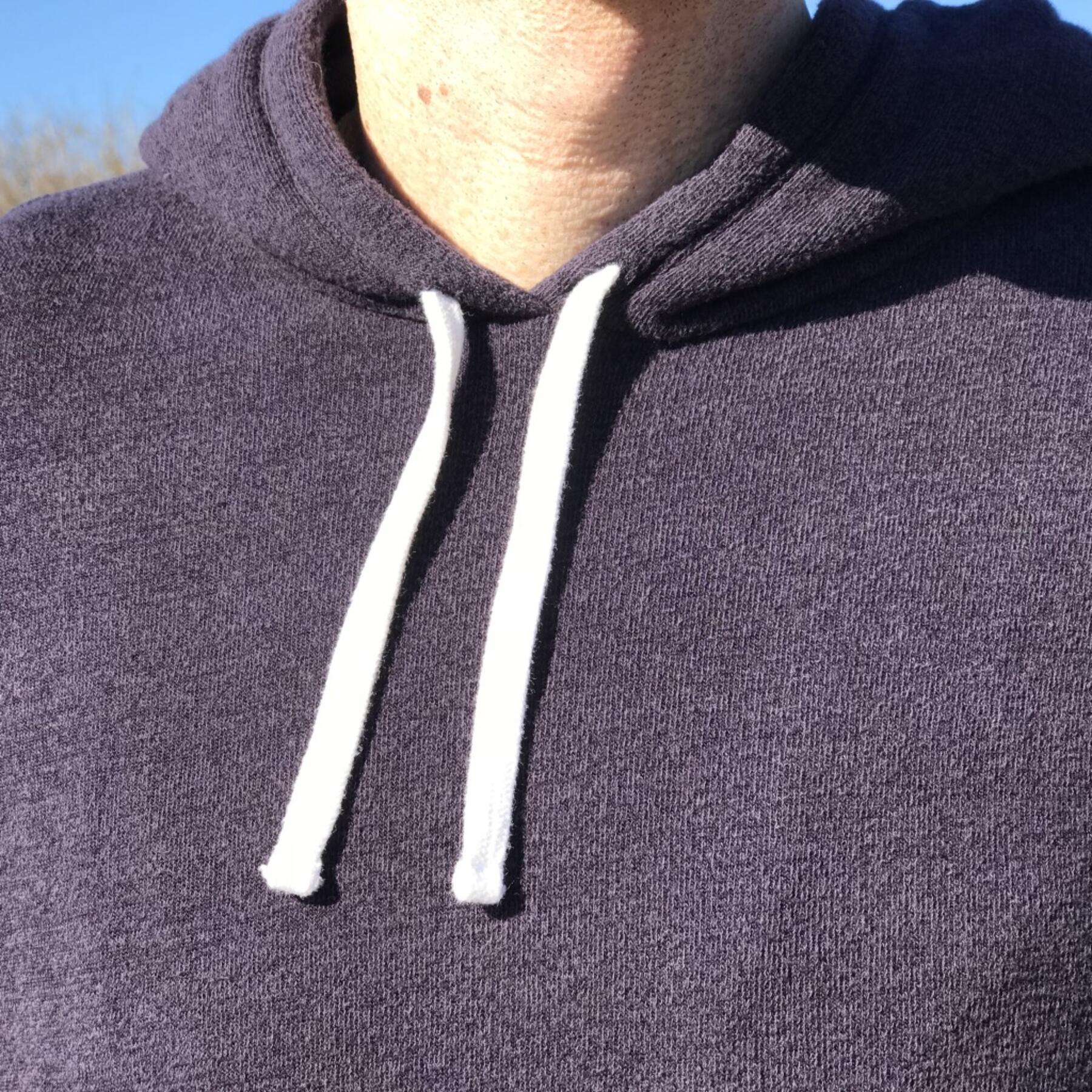 gustin fleece pocket hoodie - indigo