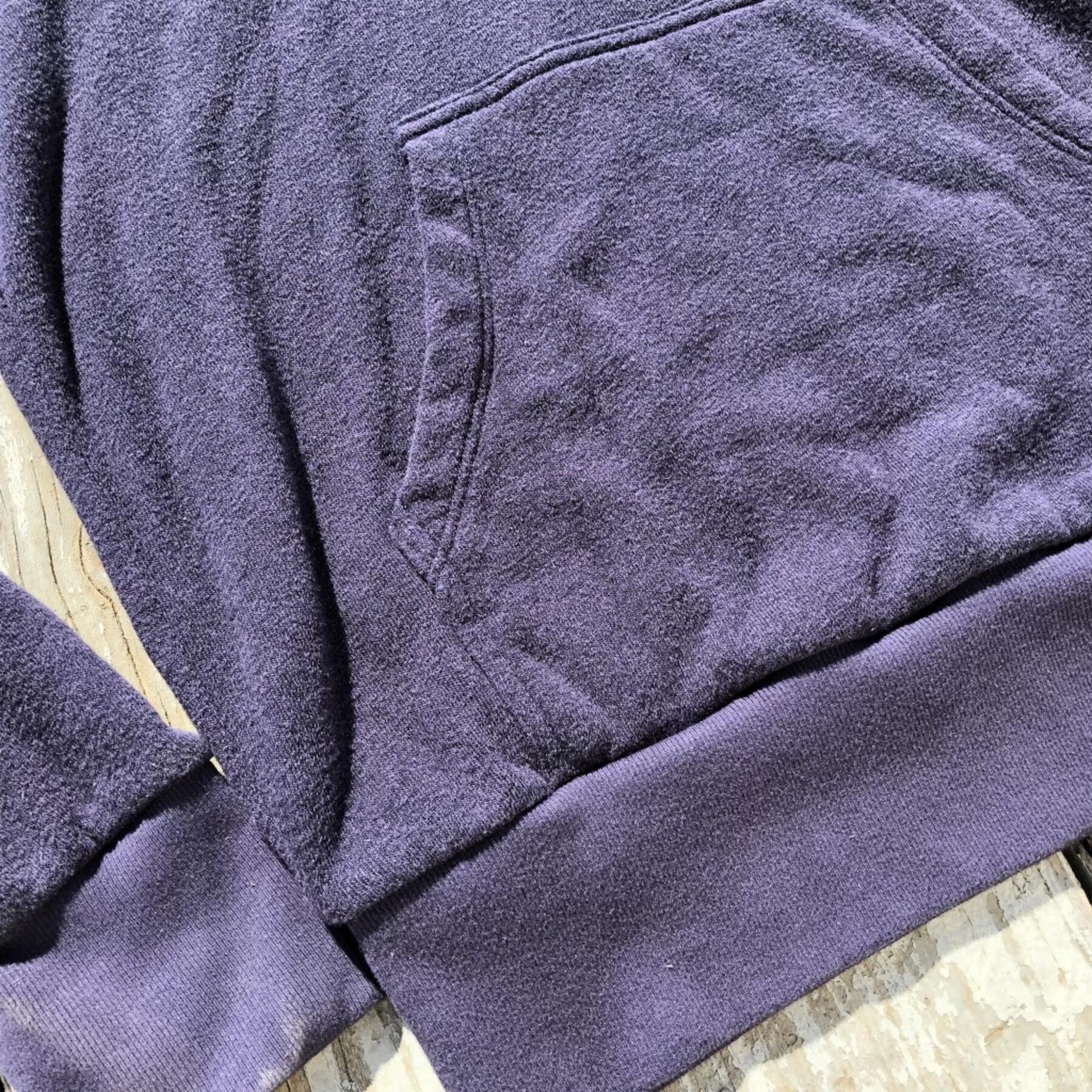 gustin fleece pocket hoodie - indigo