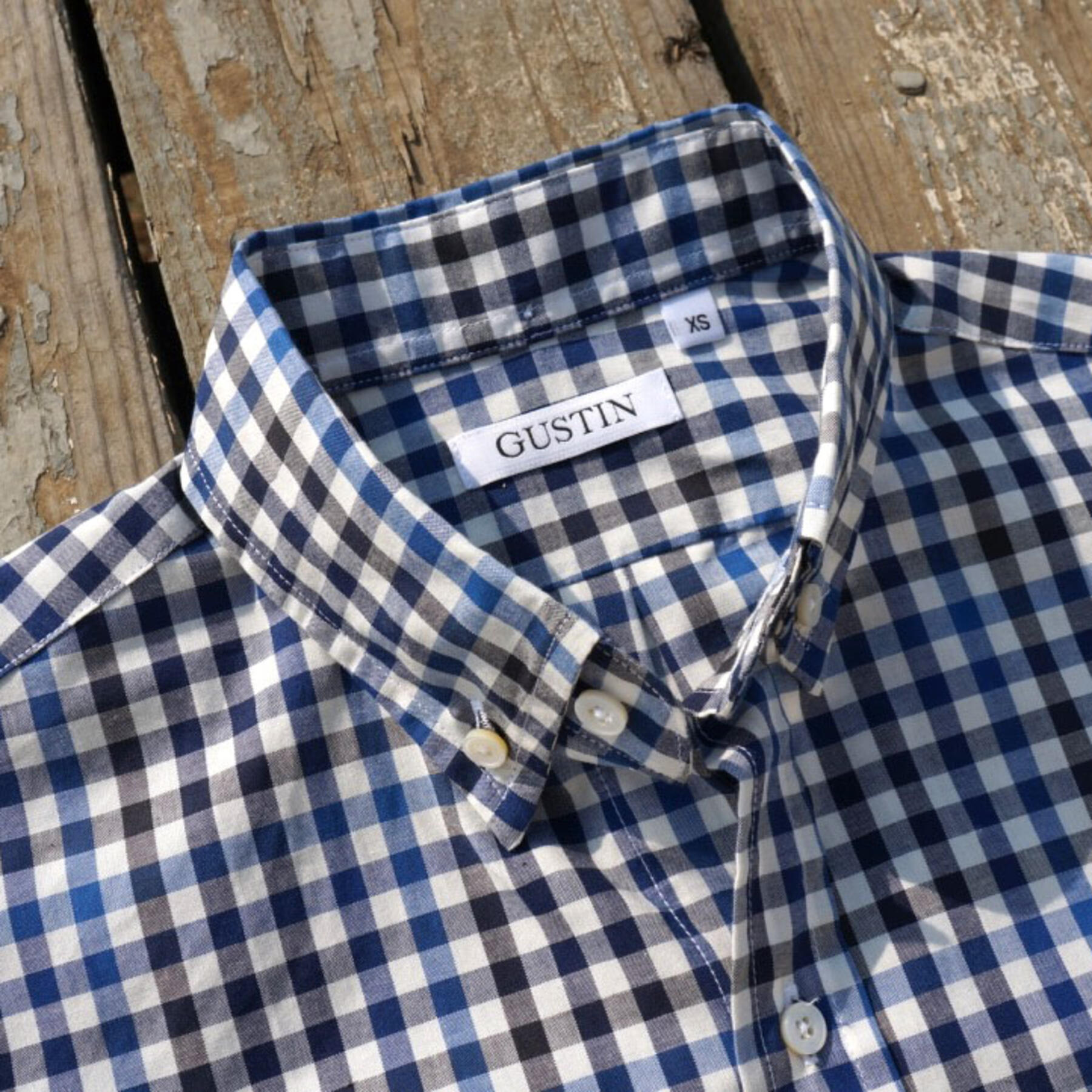 gustin #547 japan blue black gingham