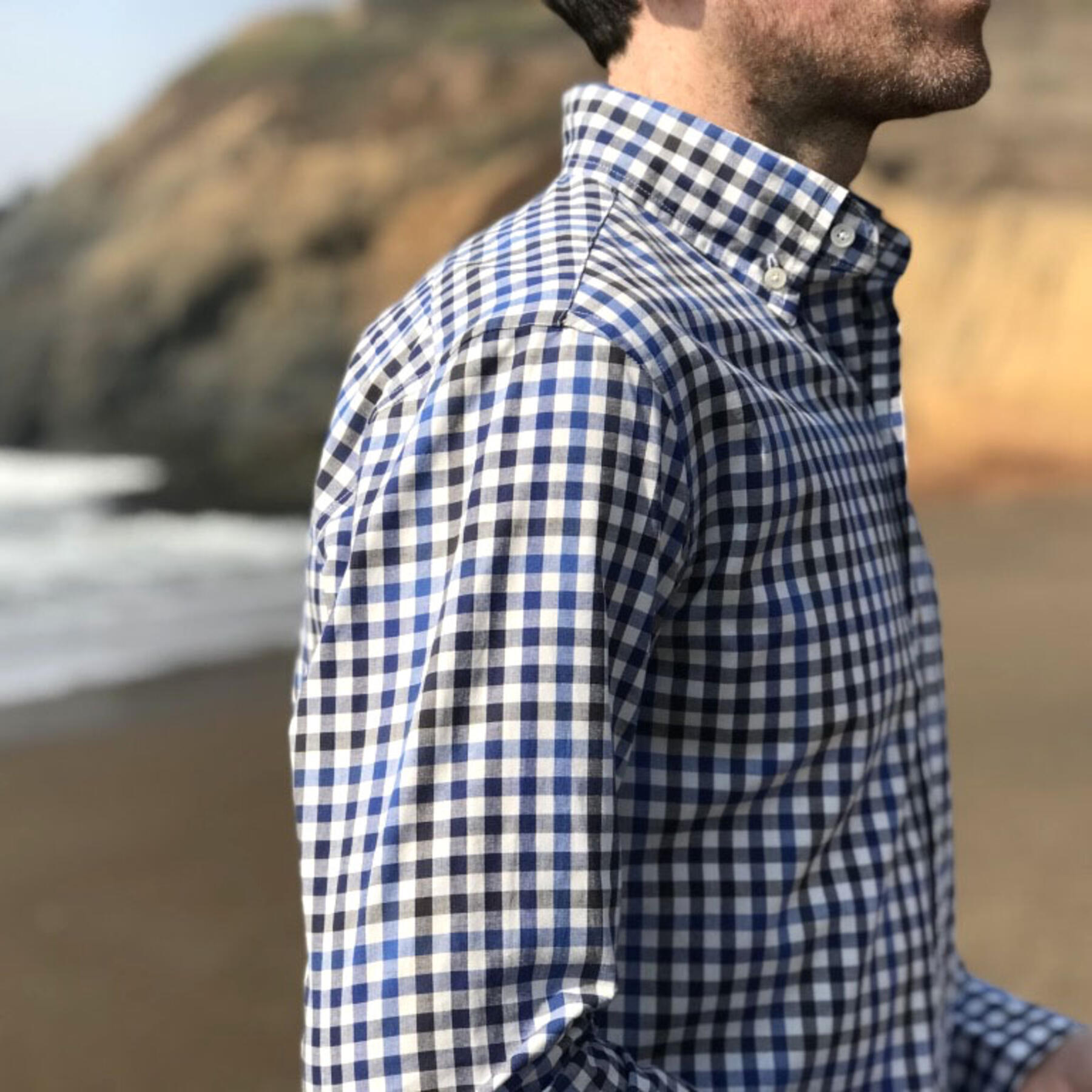 gustin #547 japan blue black gingham