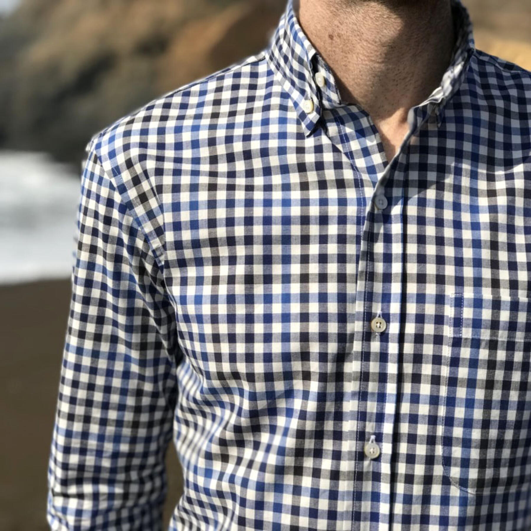 gustin #547 japan blue black gingham