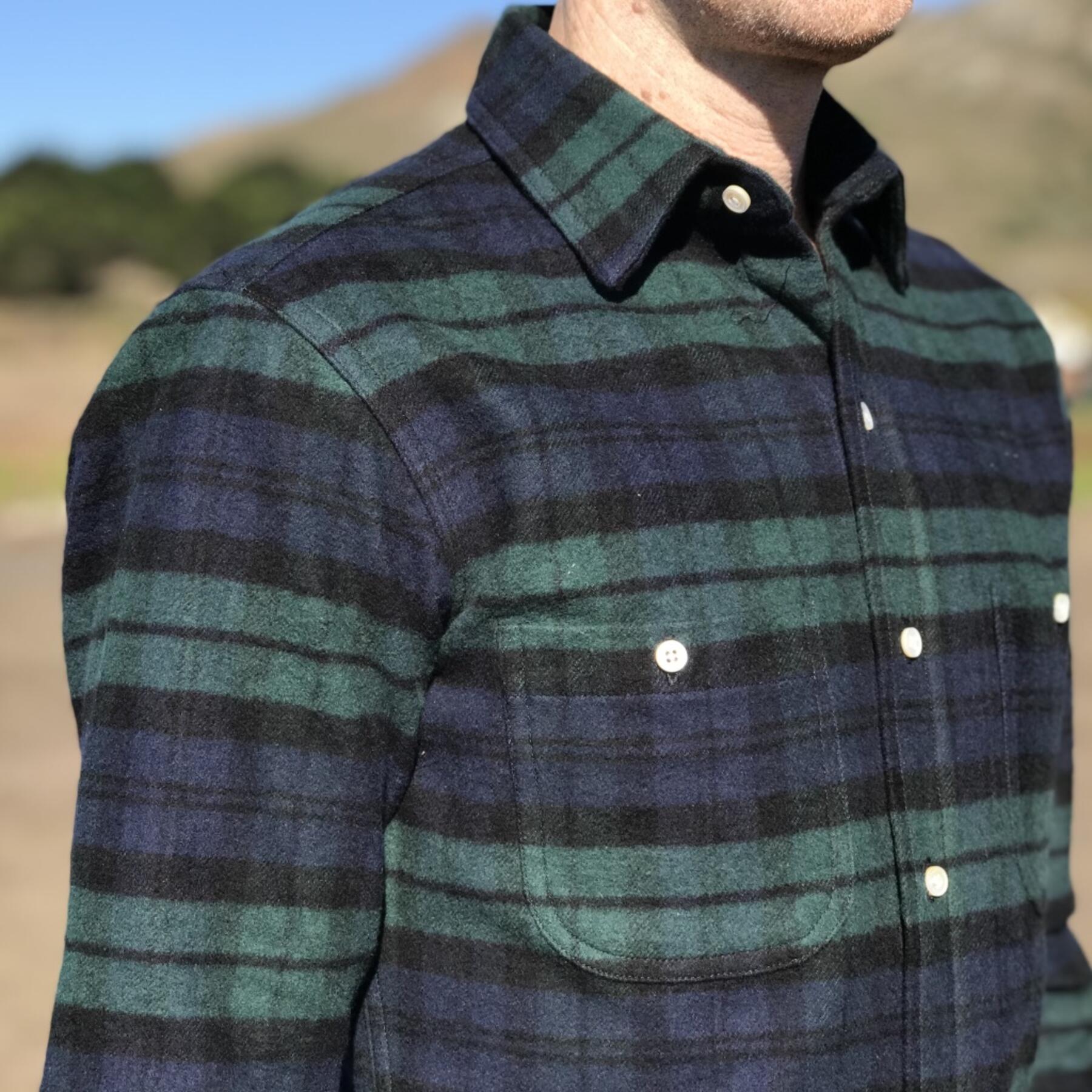 gustin #548 super heavy blackwatch flannel