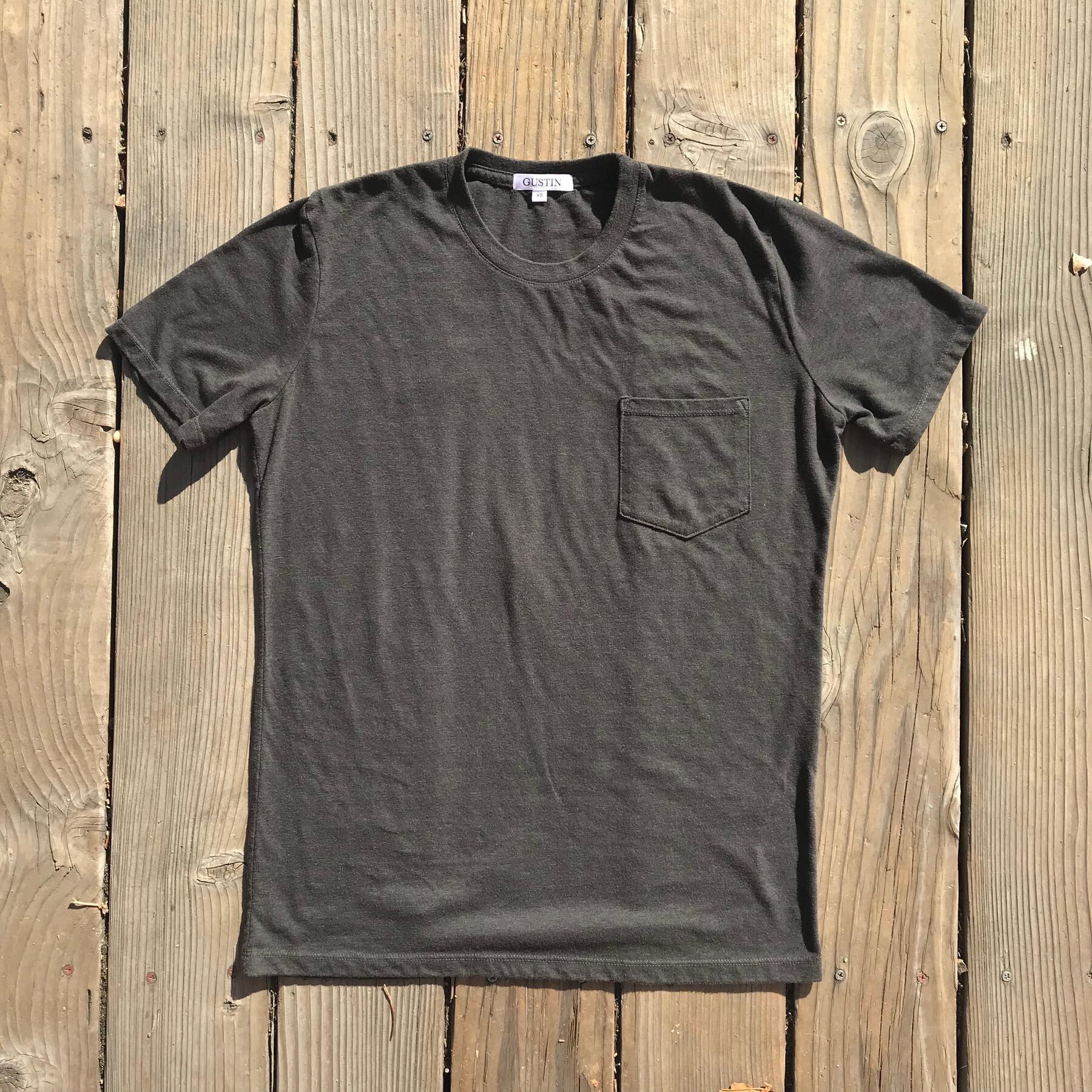 gustin usa heather pocket t-shirt - 3pk (camel, rust, gunmetal)