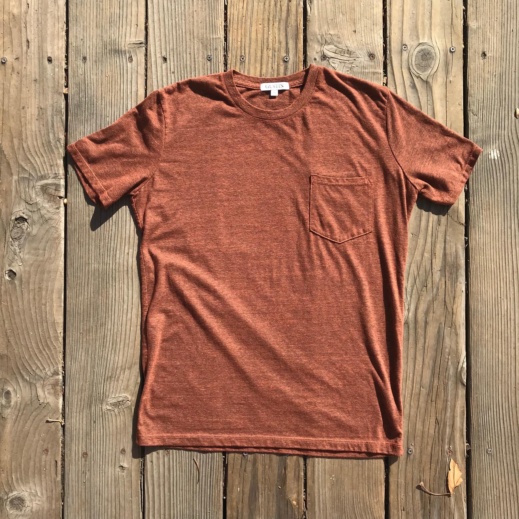 gustin usa heather pocket t-shirt - 8pk
