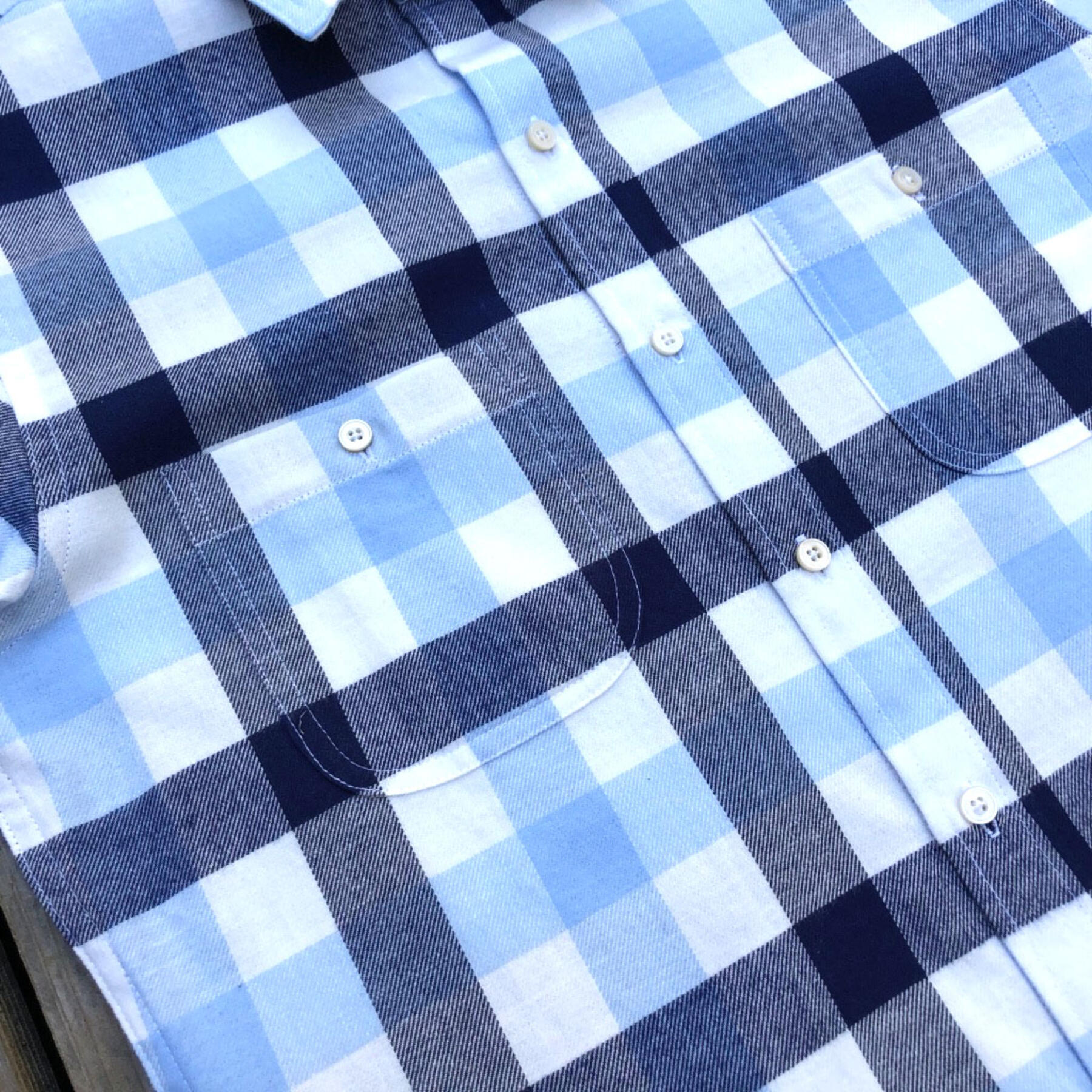 gustin #92 blue cloud flannel