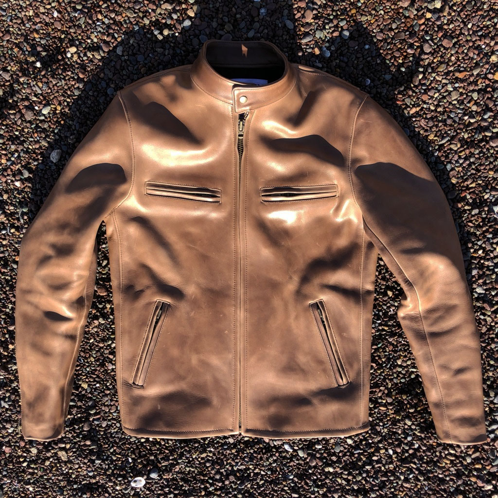 The L3 - Horween Chromexcel Natural | Gustin Leather Jackets