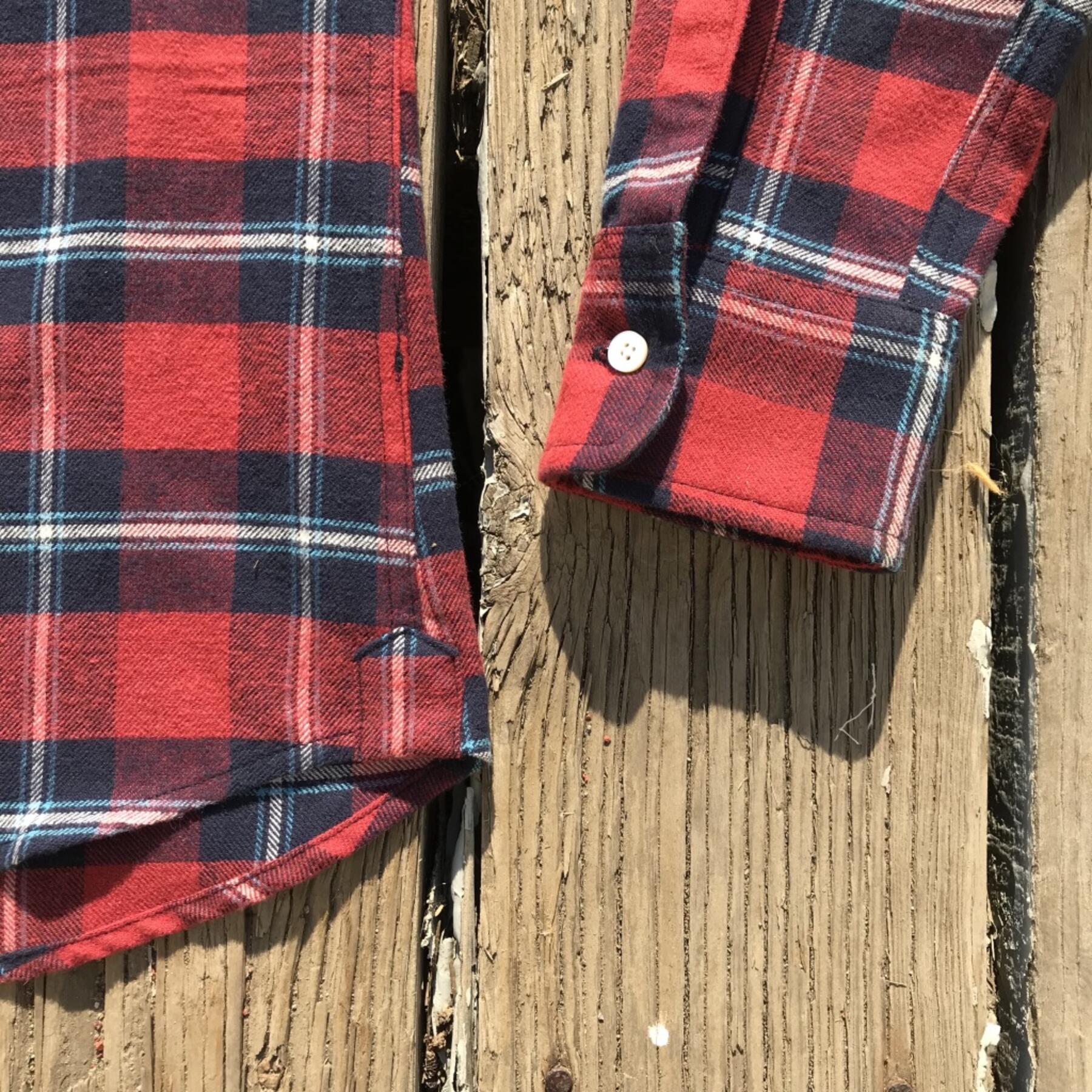gustin #556 red navy flannel