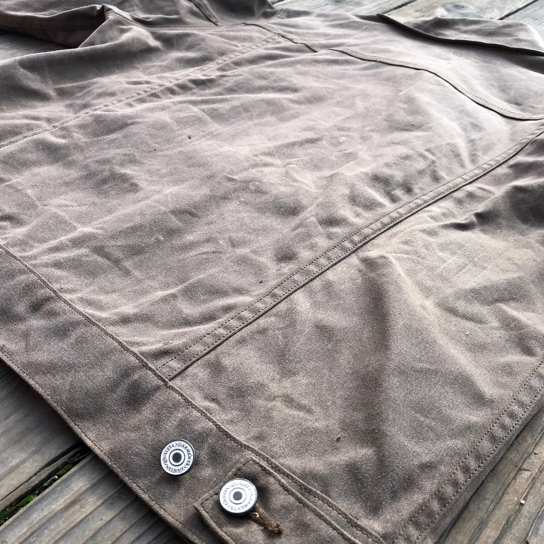 gustin dark oak flannel-lined trucker