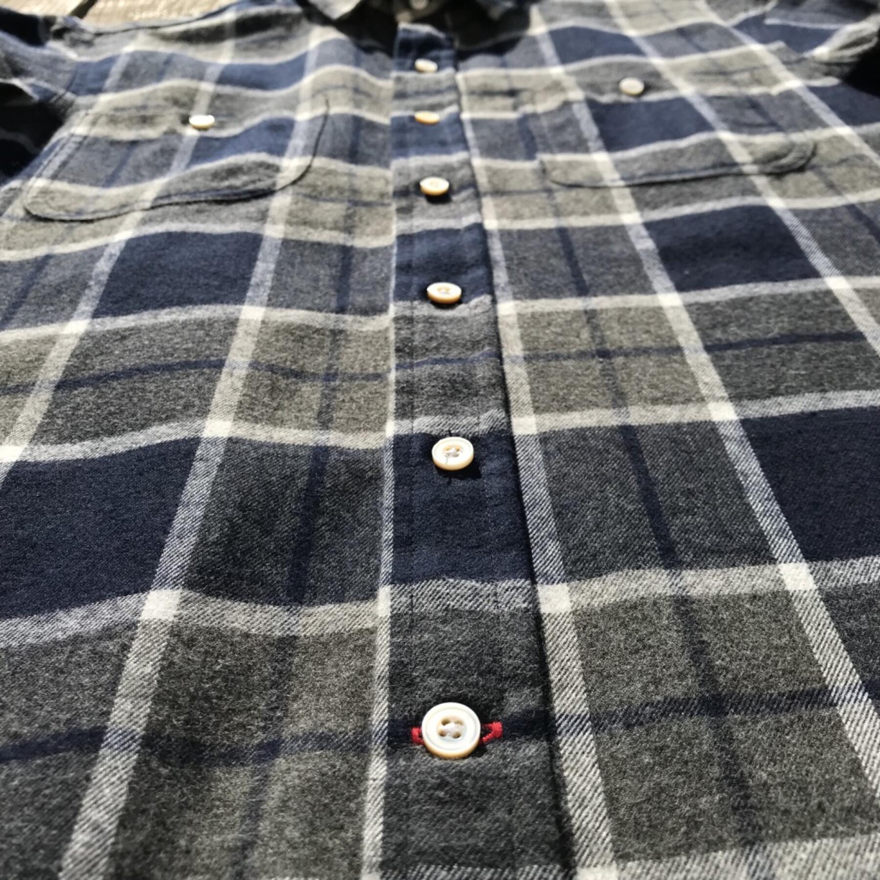 gustin #557 indigo charcoal flannel