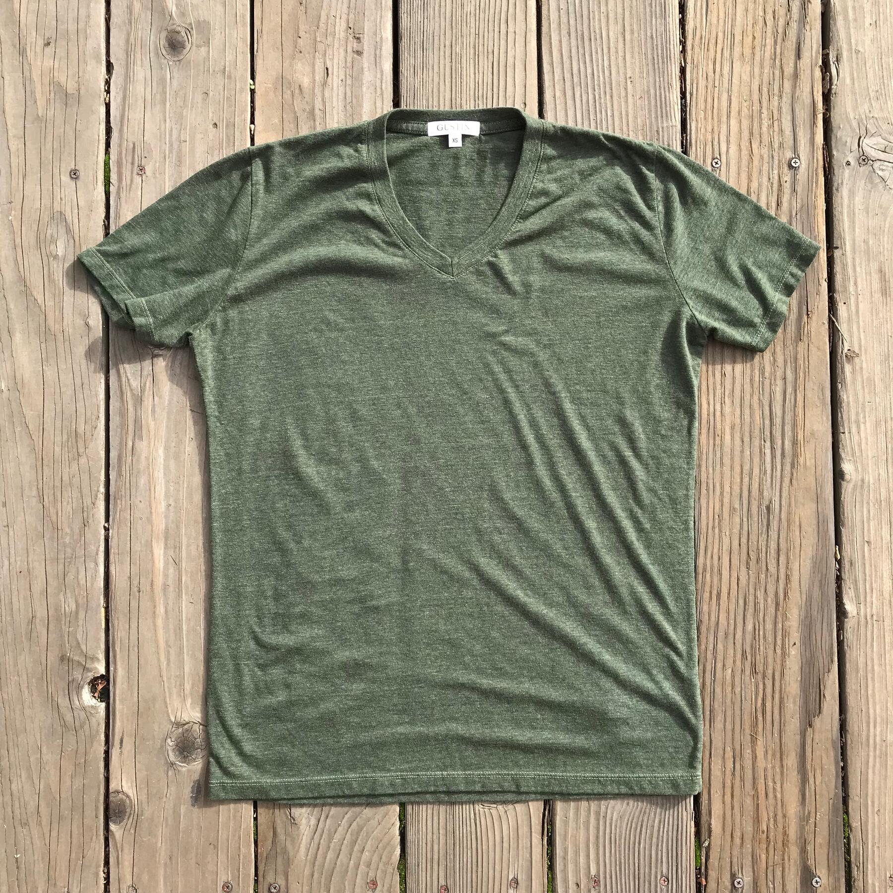 gustin usa heather v-neck t-shirt 8 pack