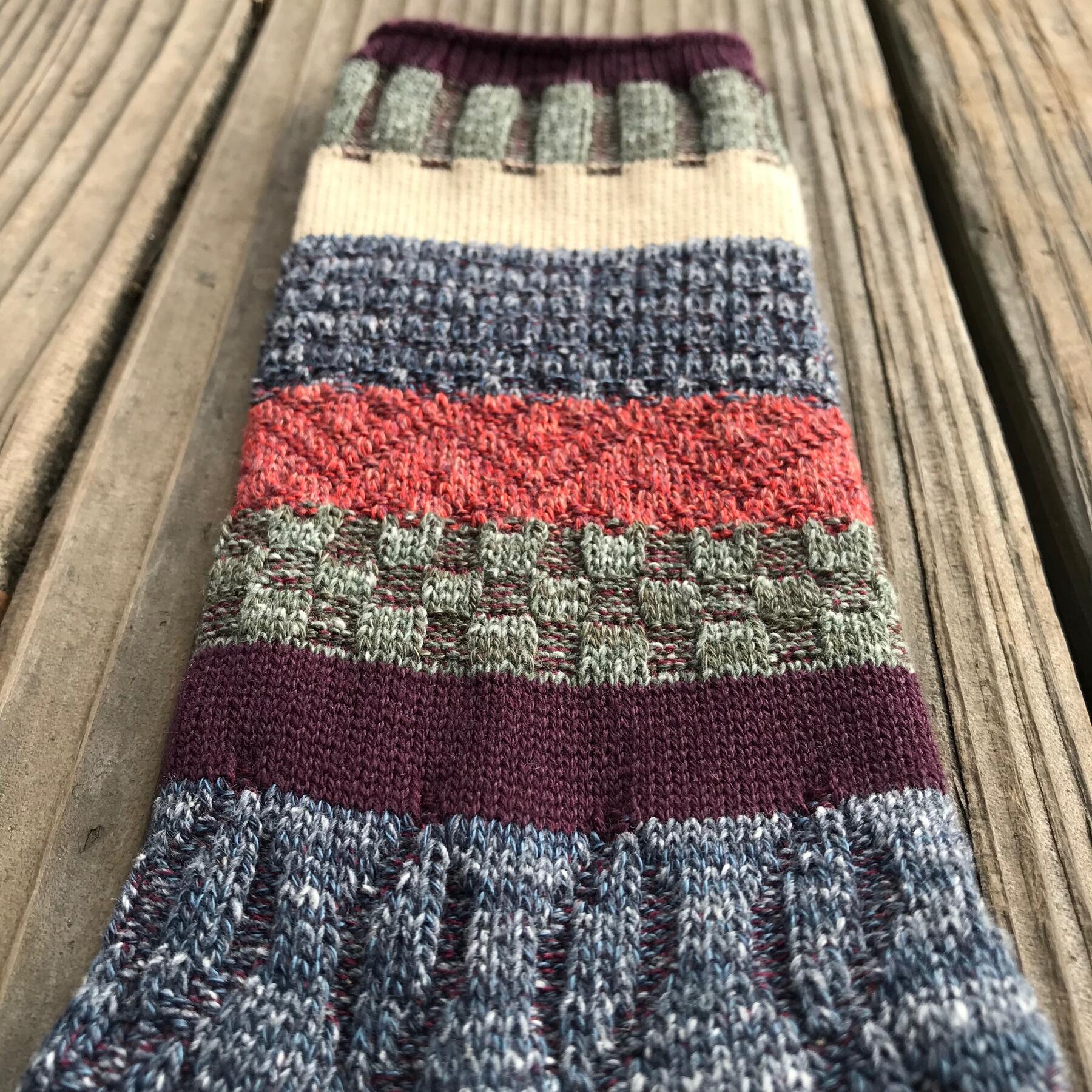 gustin japan vintage jacquard sock 2 pack